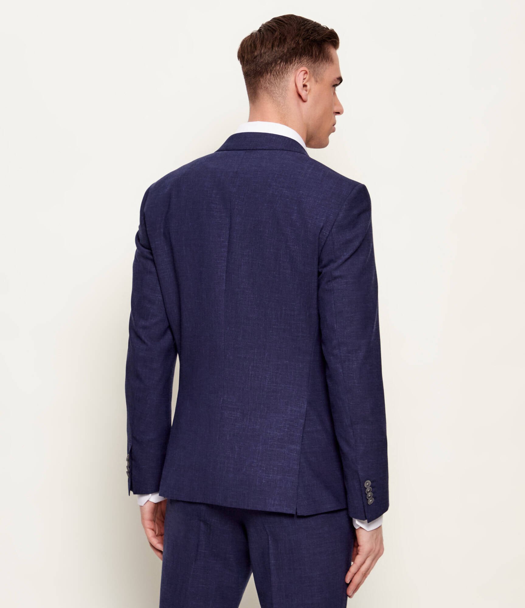 BOSS Black Costum H-Huge-2Pcs-253 | Slim Fit cu adaos de lână