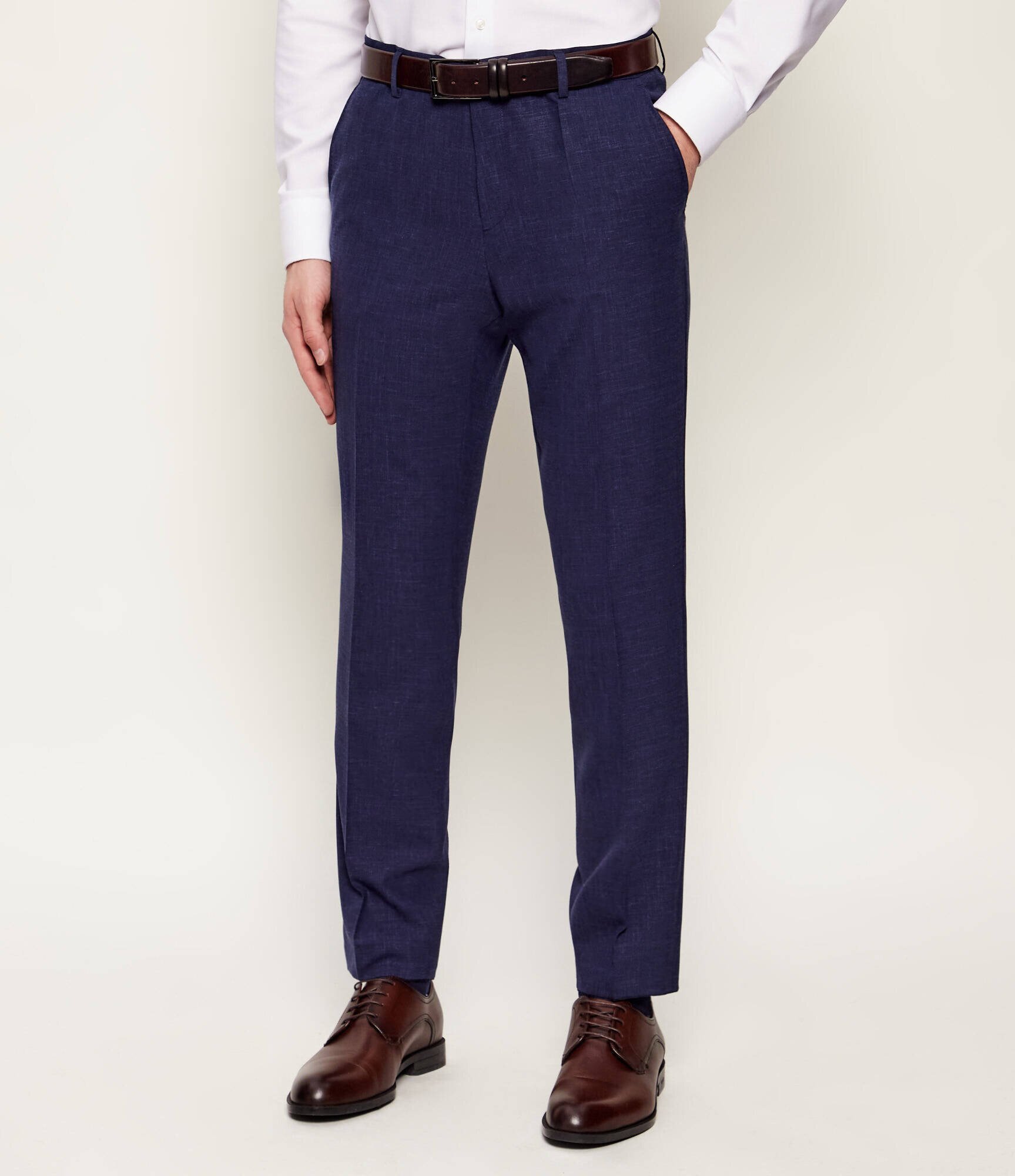 BOSS Black Costum H-Huge-2Pcs-253 | Slim Fit cu adaos de lână