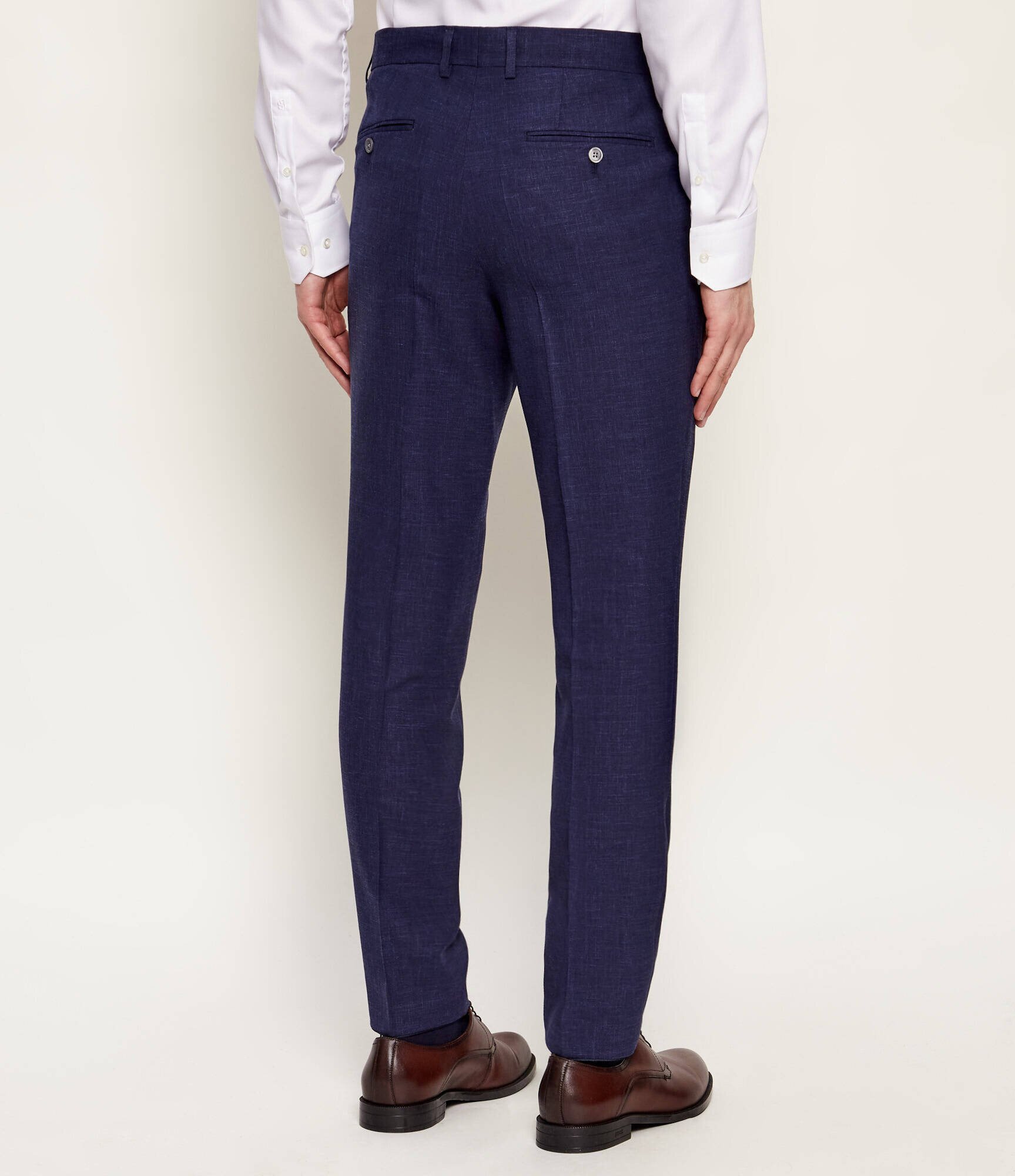BOSS Black Costum H-Huge-2Pcs-253 | Slim Fit cu adaos de lână