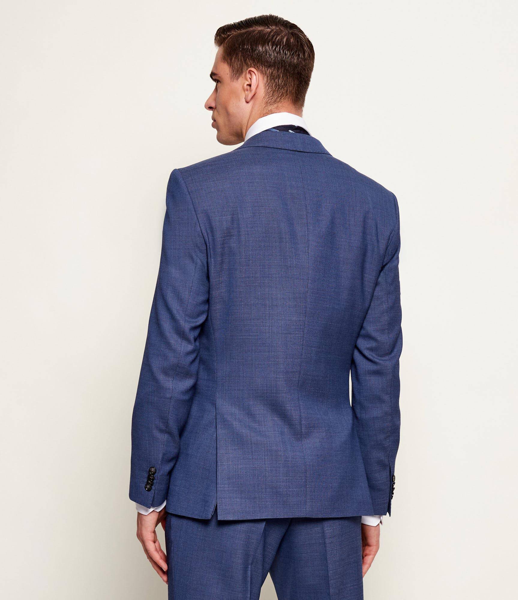 BOSS Black Costum H-Huge-2Pcs-253 | Slim Fit cu adaos de lână