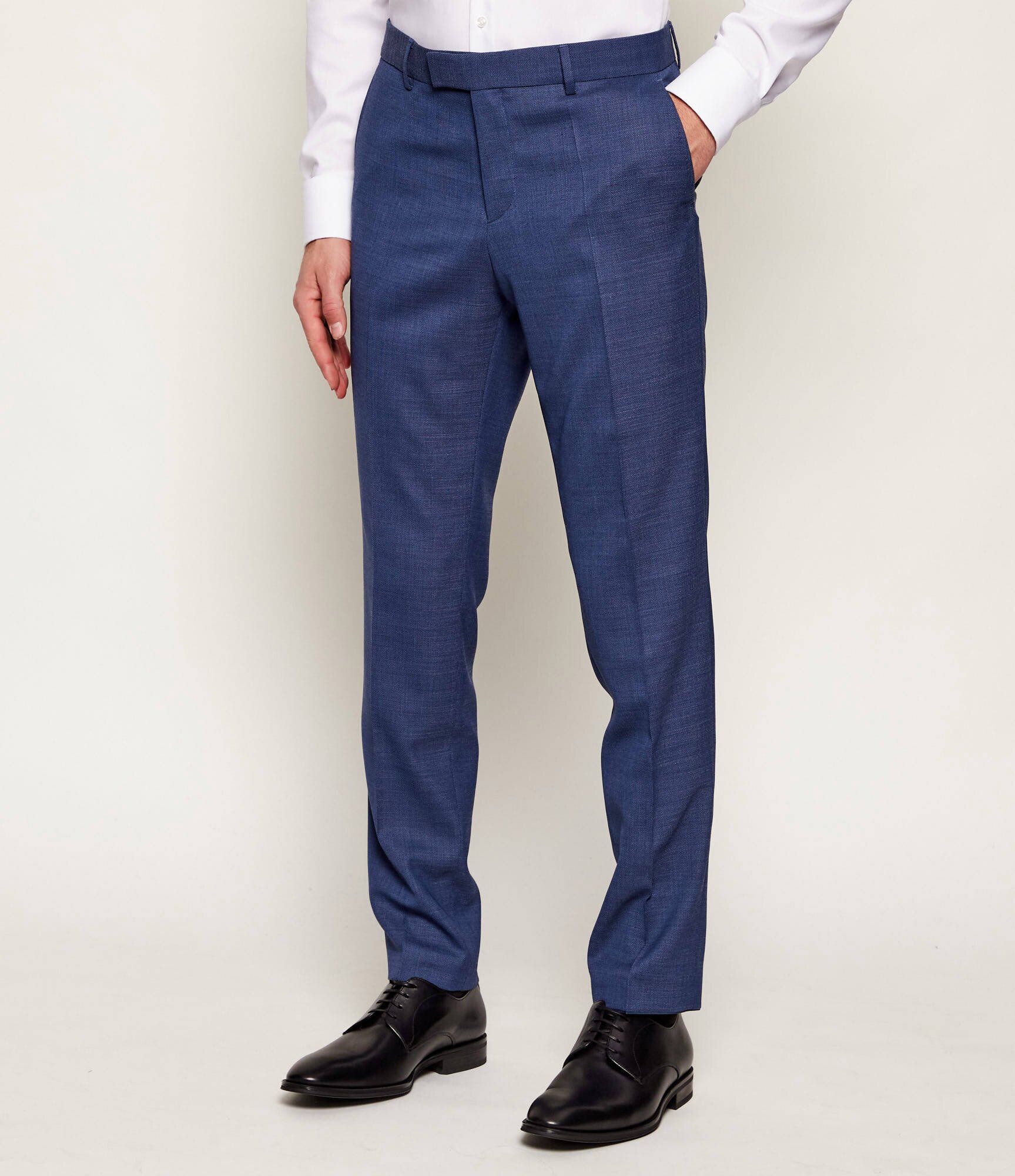 BOSS Black Costum H-Huge-2Pcs-253 | Slim Fit cu adaos de lână