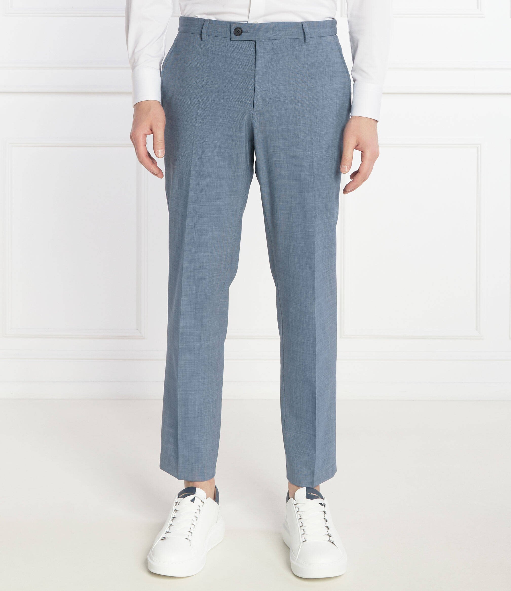 BOSS Black Costum P-Huge-2Pcs-242 | Slim Fit cu adaos de lână
