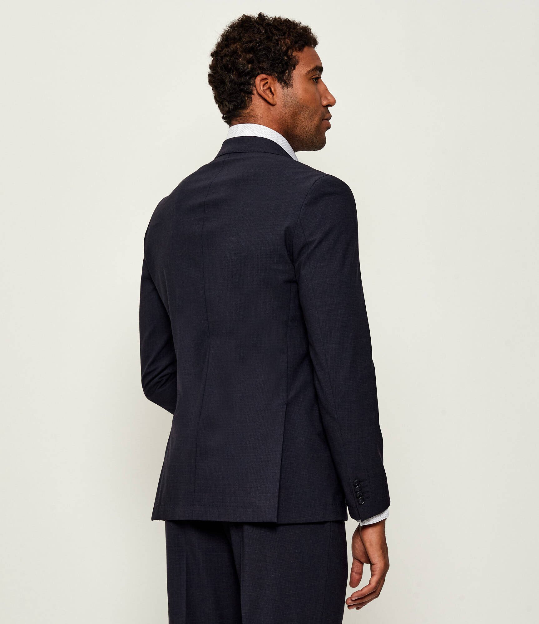 BOSS Black Costum P-Huge-2Pcs-WG-253 | Slim Fit cu adaos de lână