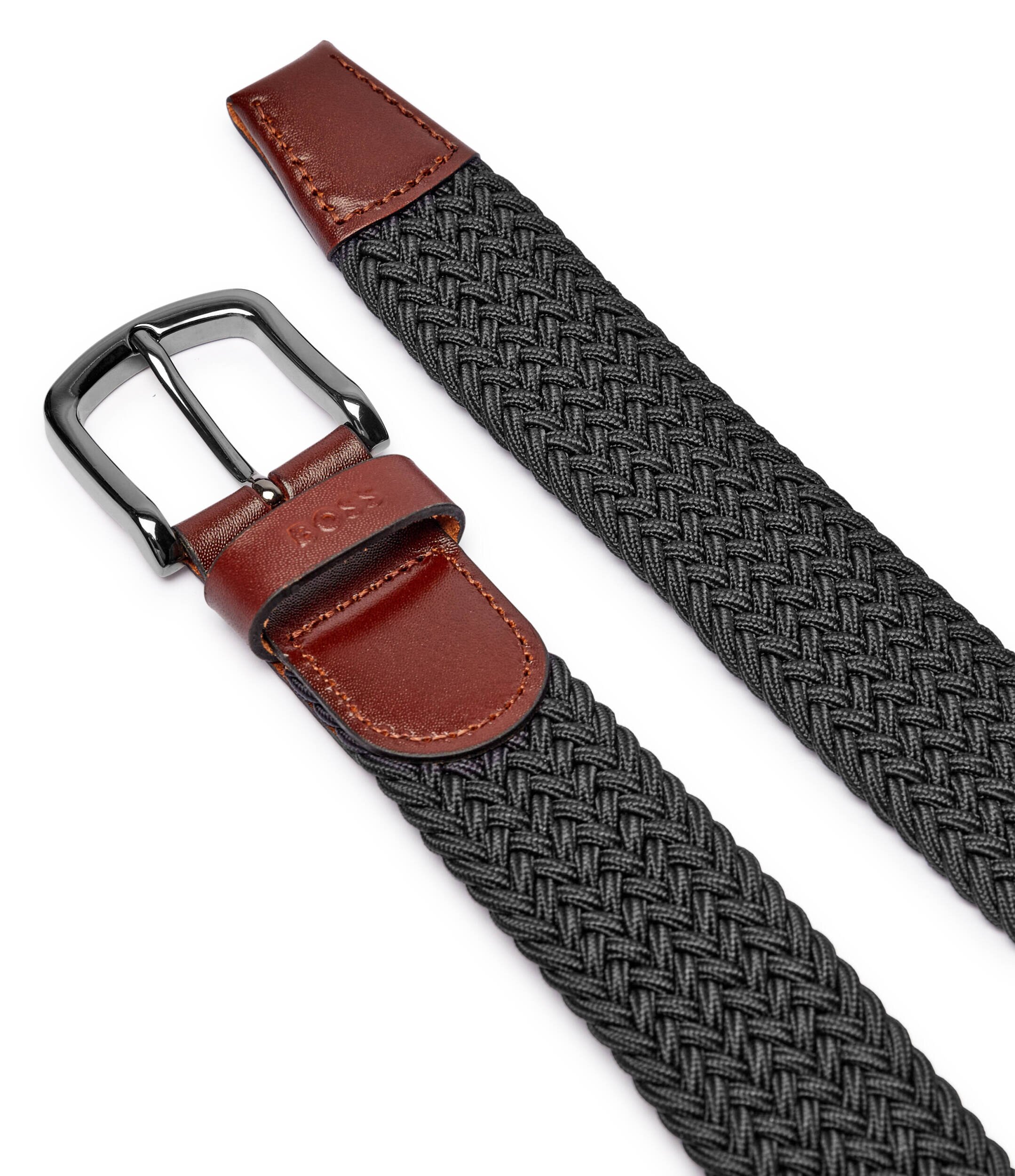 BOSS Black Curea Sash-Wn-Tx_Sz35 cu adaos de piele