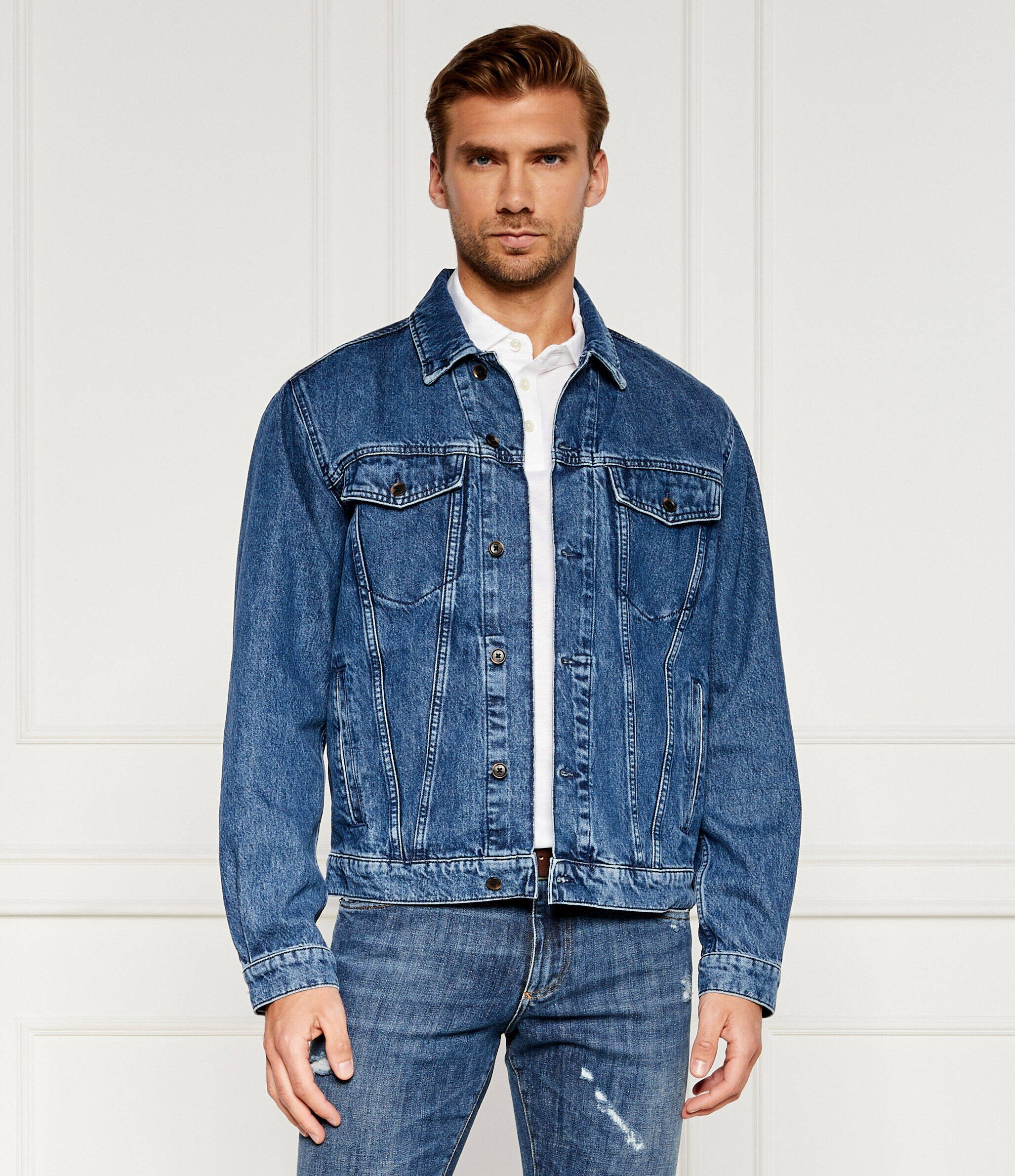 BOSS Black De blugi geacă | Regular Fit