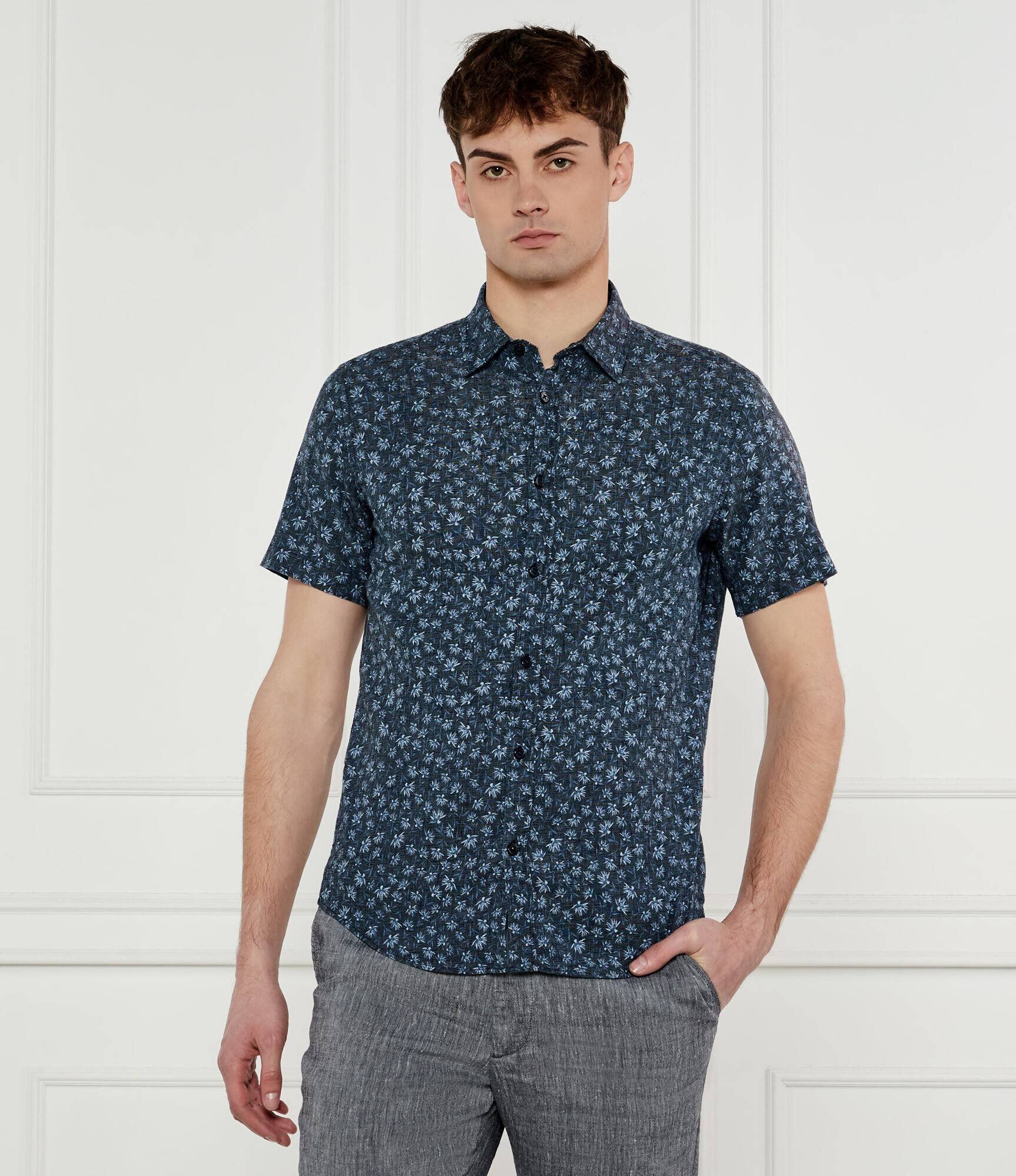 BOSS Black De in cămașă C-ROAN-ken-SH-C1-251 | Slim Fit | stretch