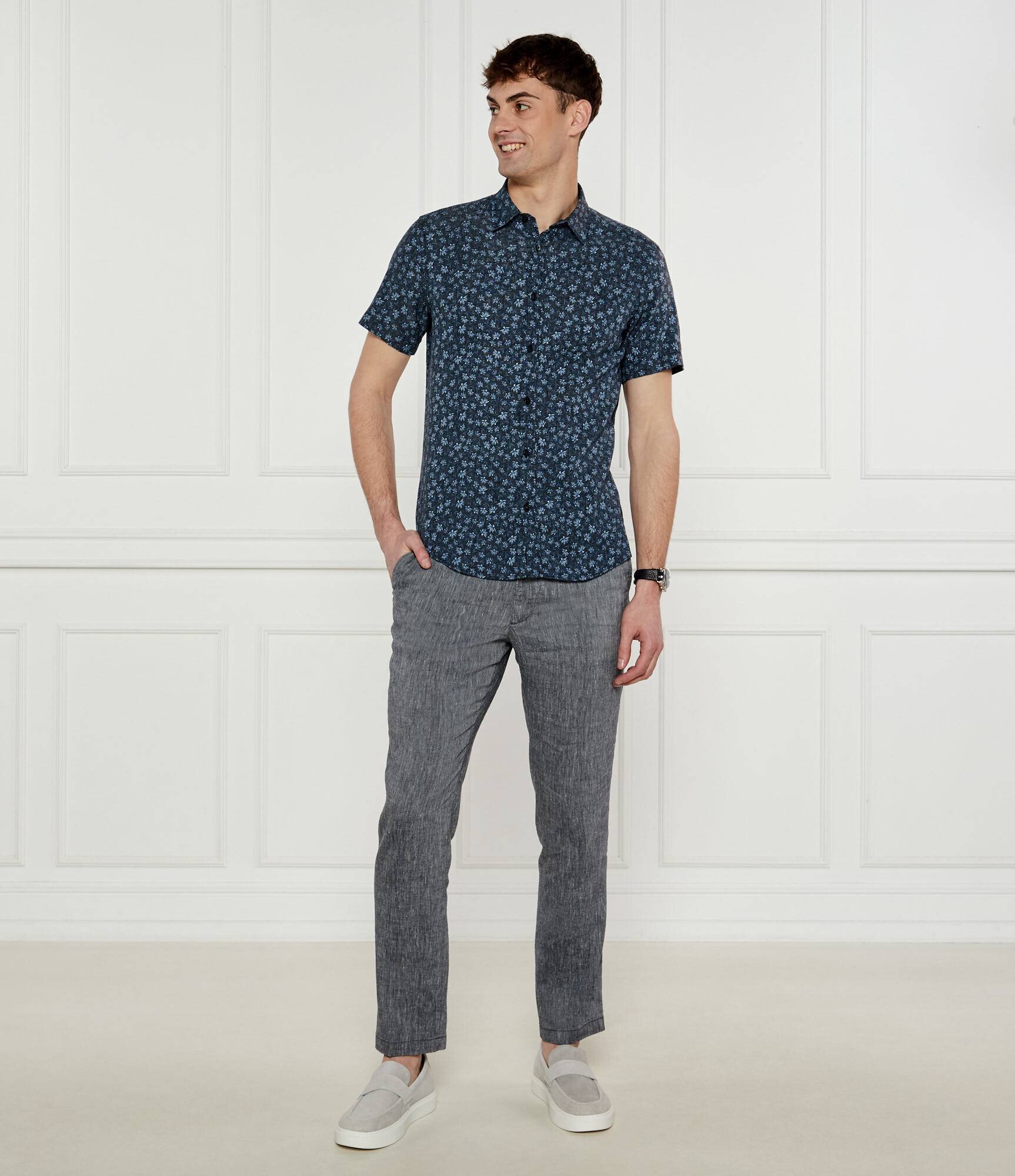 BOSS Black De in cămașă C-ROAN-ken-SH-C1-251 | Slim Fit | stretch