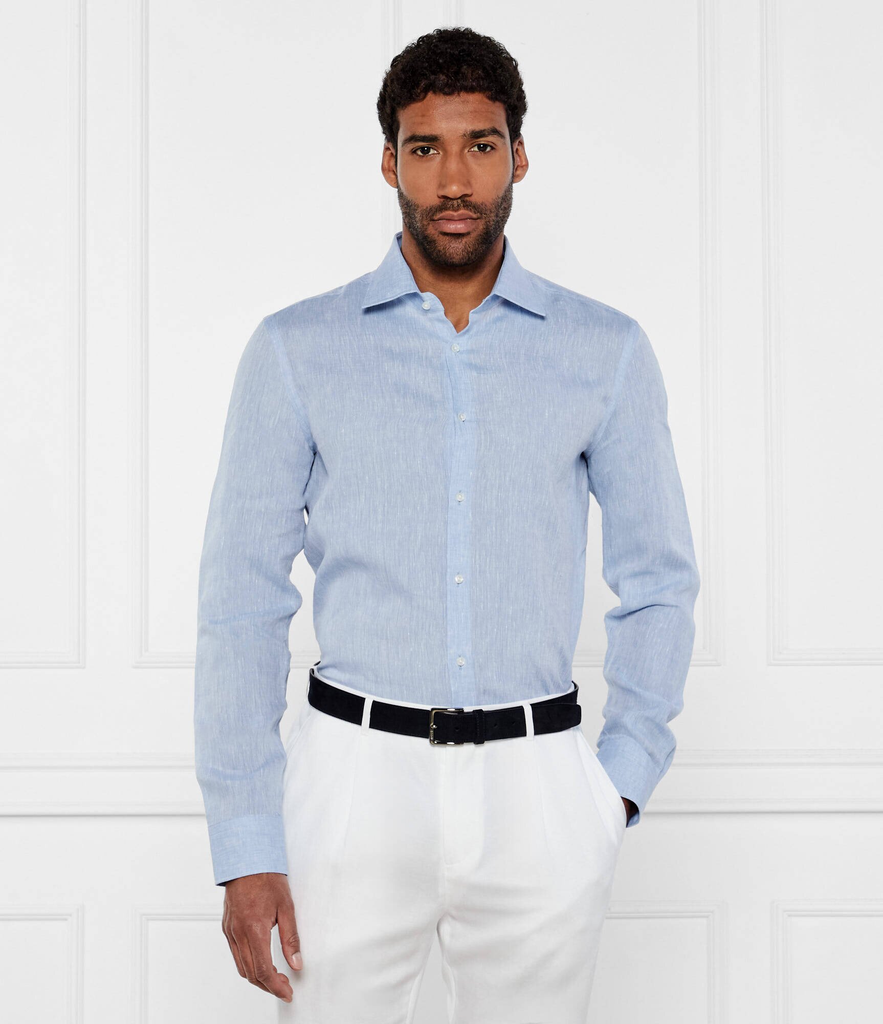 BOSS Black De in cămașă H-HANK-kent-C1-214 | Slim Fit