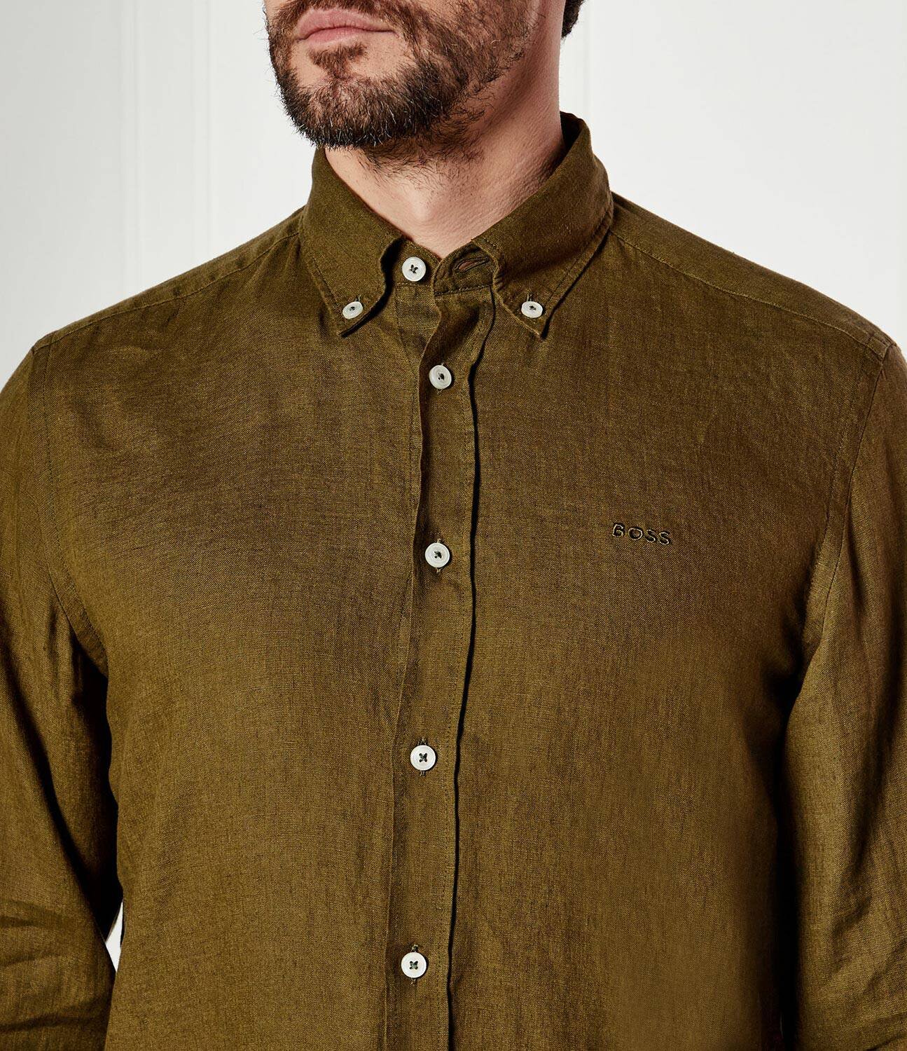 BOSS Black De in cămașă H-LIAM-BD-E-C1-243 | Regular Fit