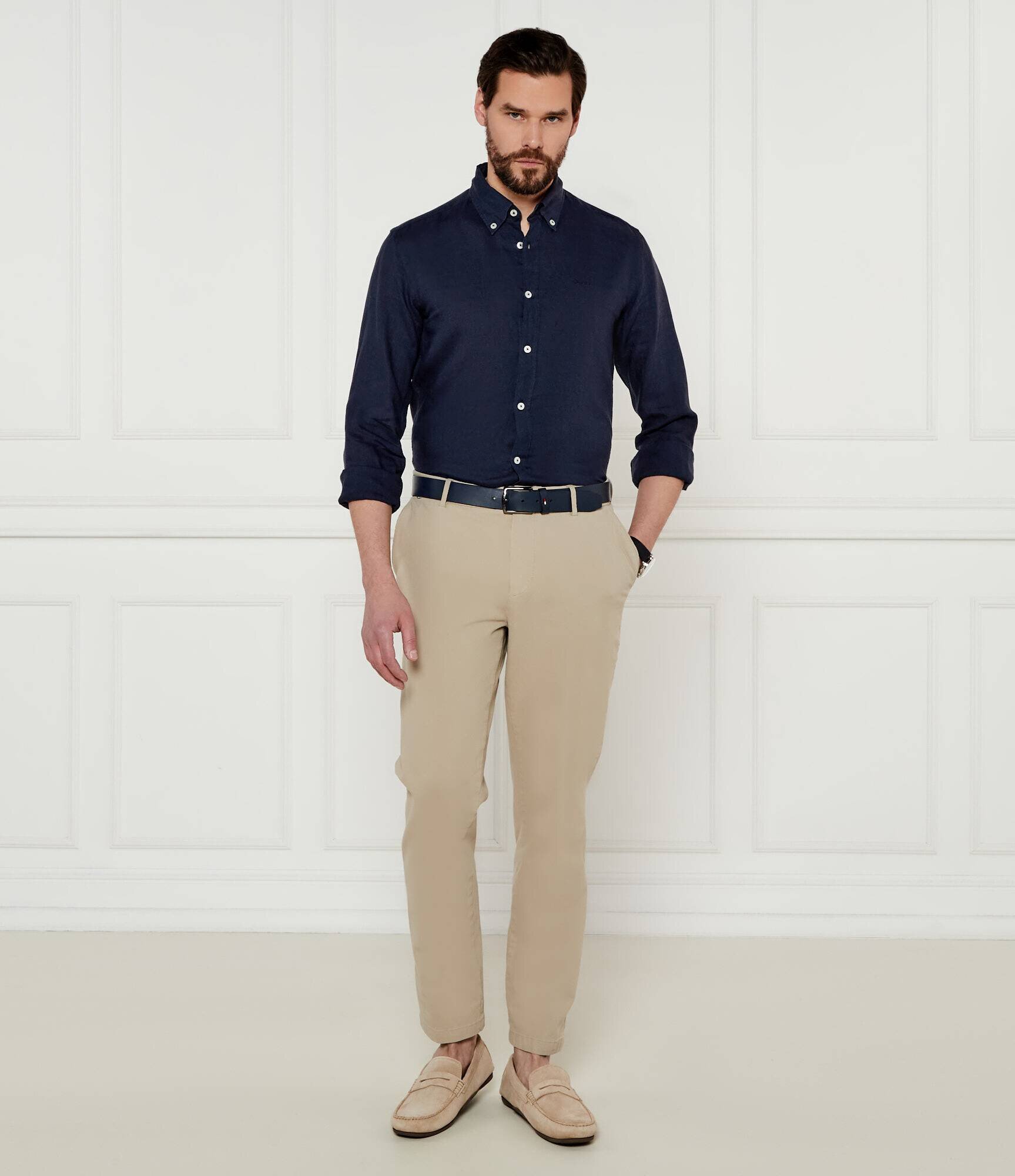 BOSS Black De in cămașă H-ROAN-BD-E-C1-243 | Slim Fit