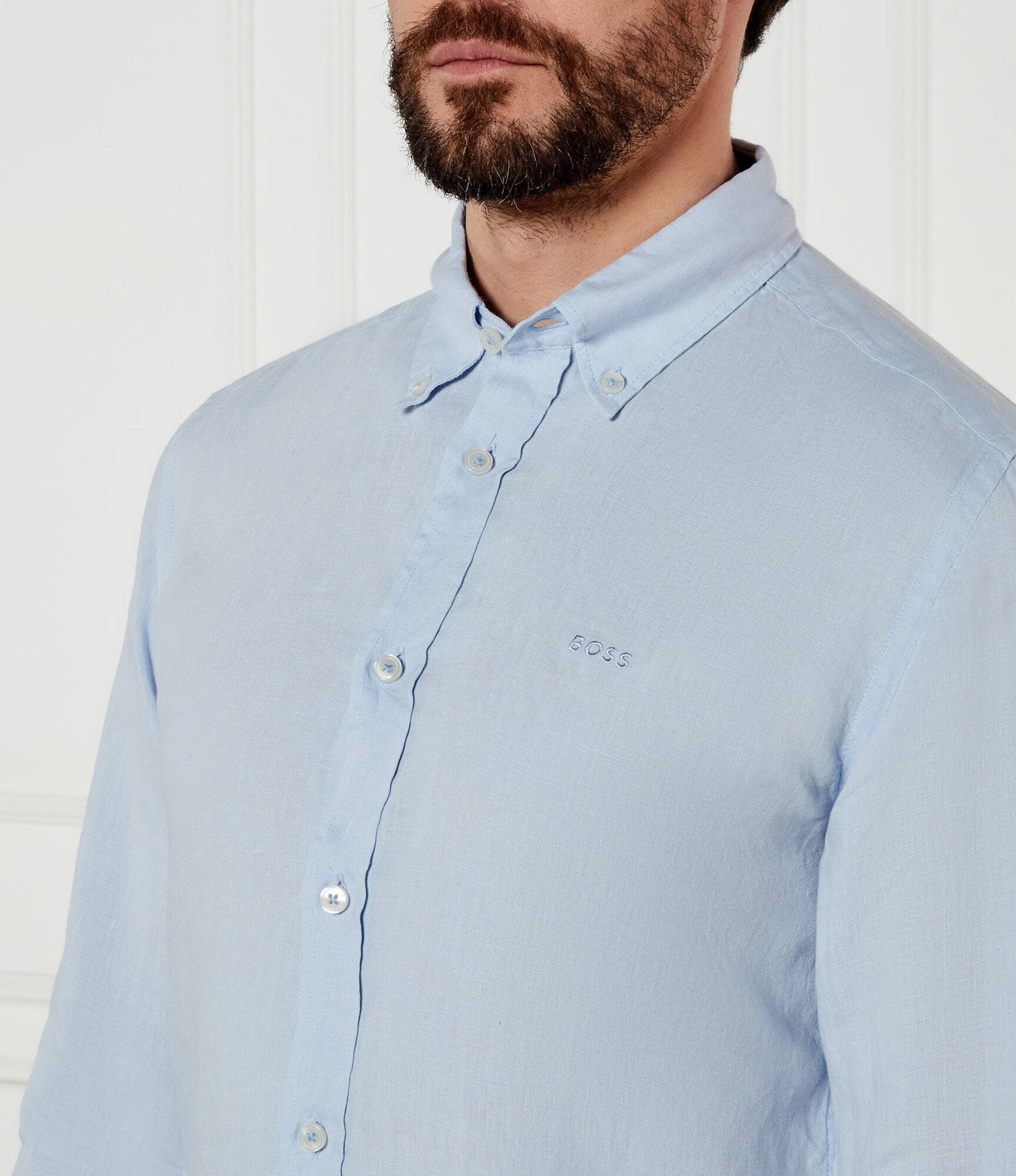 BOSS Black De in cămașă H-ROAN-BD-E-C1-243 | Slim Fit