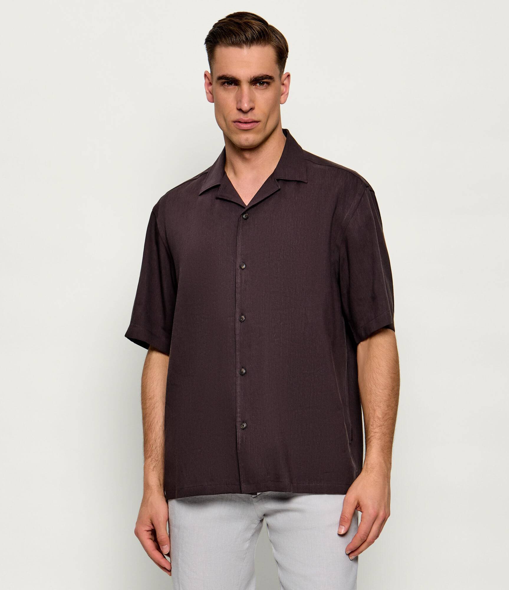BOSS Black De in cămașă P-LARS-CAMP-262 | Relaxed fit | stretch