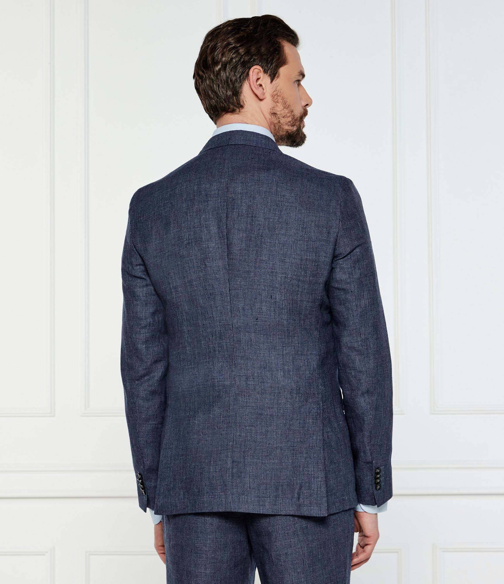 BOSS Black De in costum C-Huge-2Pcs-Peak-252 | Slim Fit cu adaos de lână