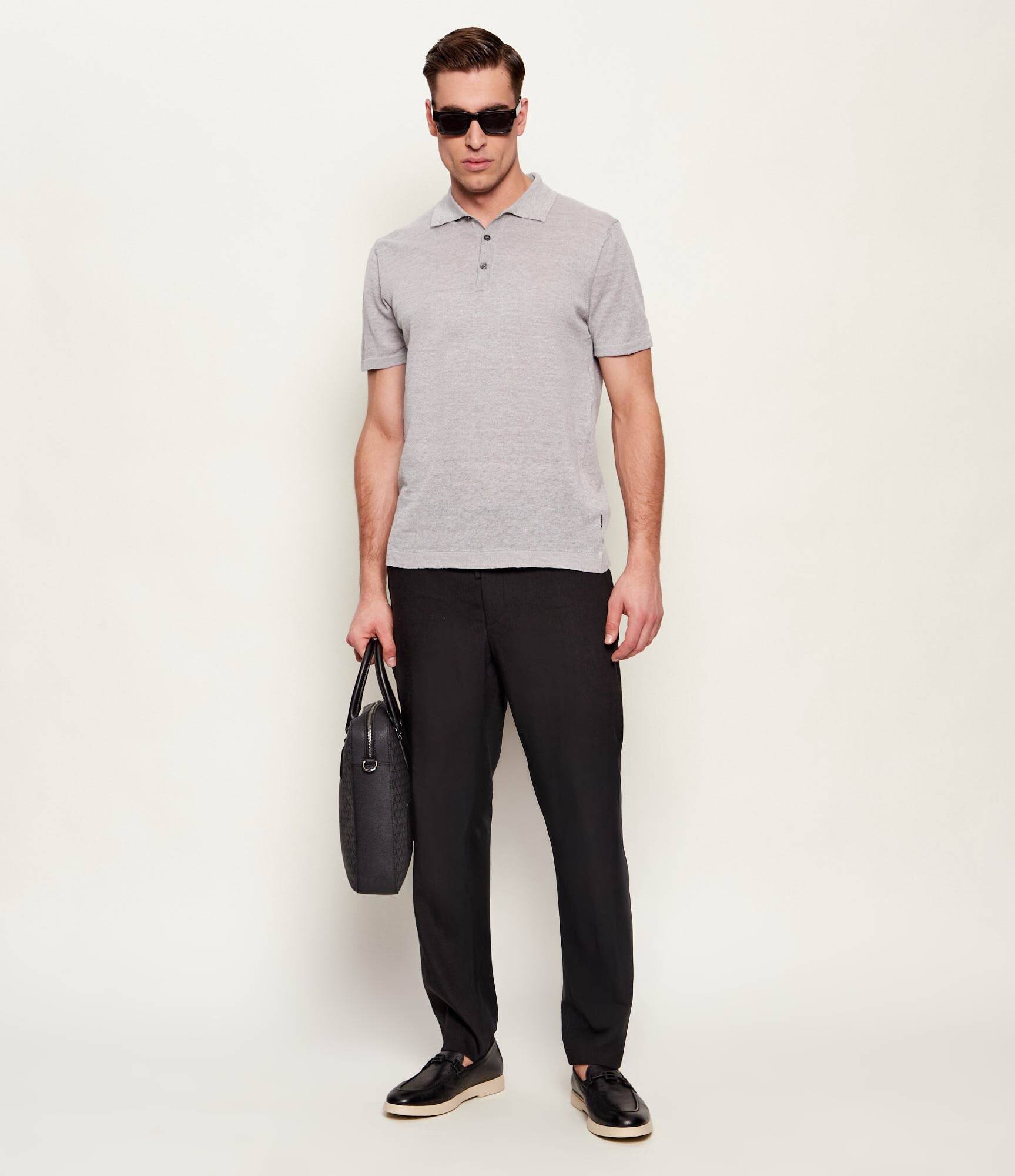 BOSS Black De in pantaloni P-Perin-RDS-WG-262 | Tapered fit