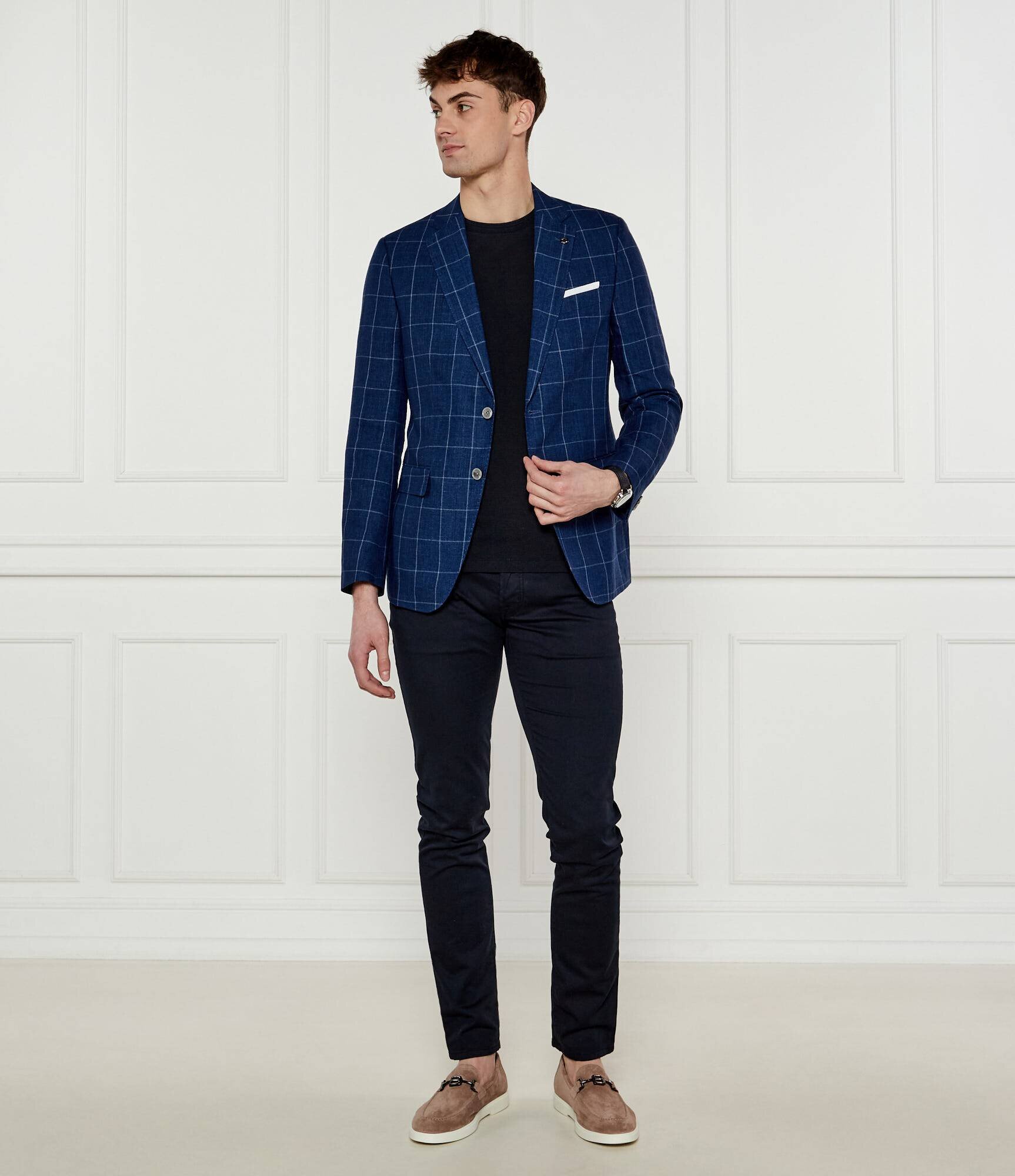 BOSS Black De in sacou H-Hutson-233 | Slim Fit cu adaos de lână