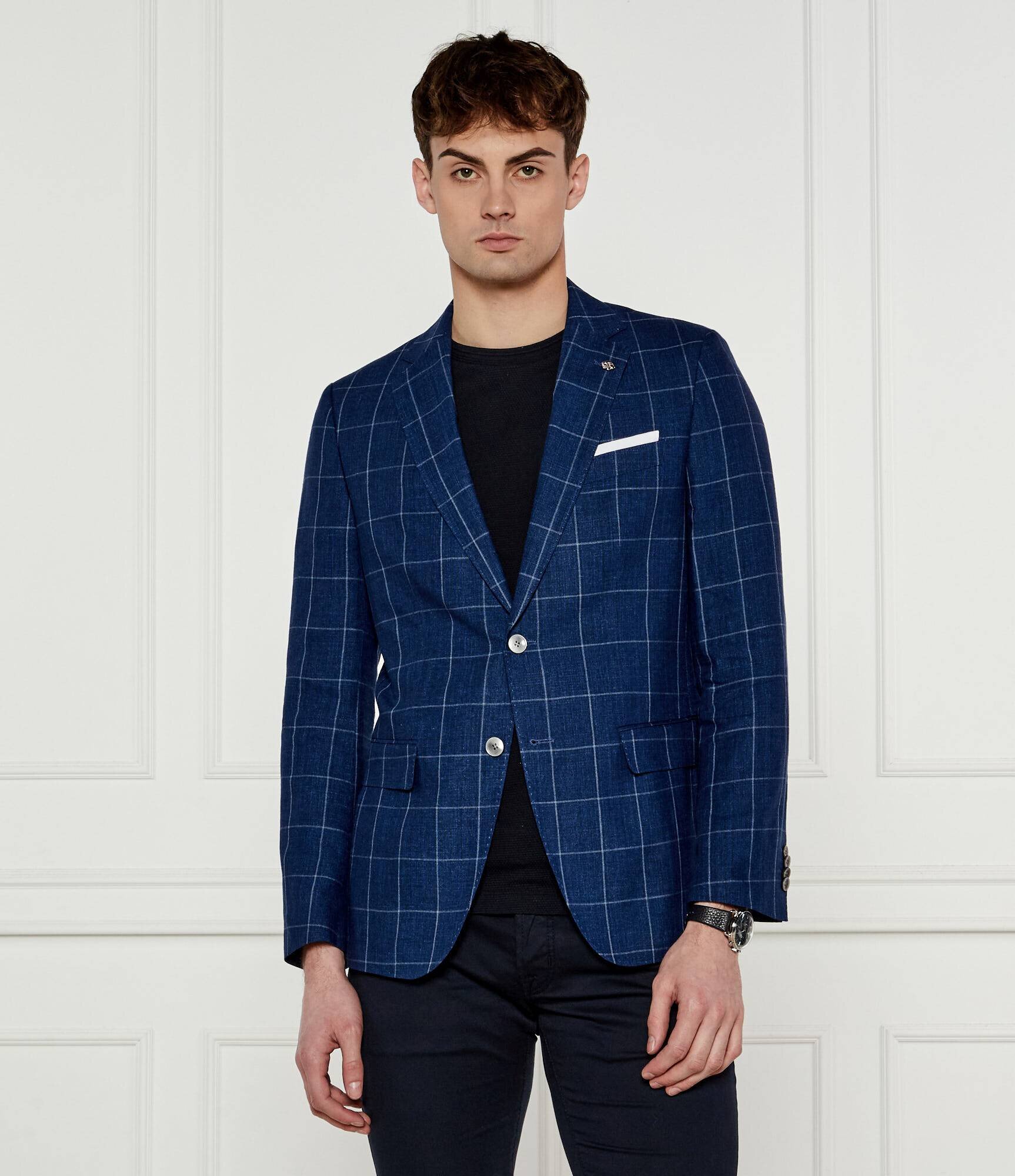 BOSS Black De in sacou H-Hutson-233 | Slim Fit cu adaos de lână