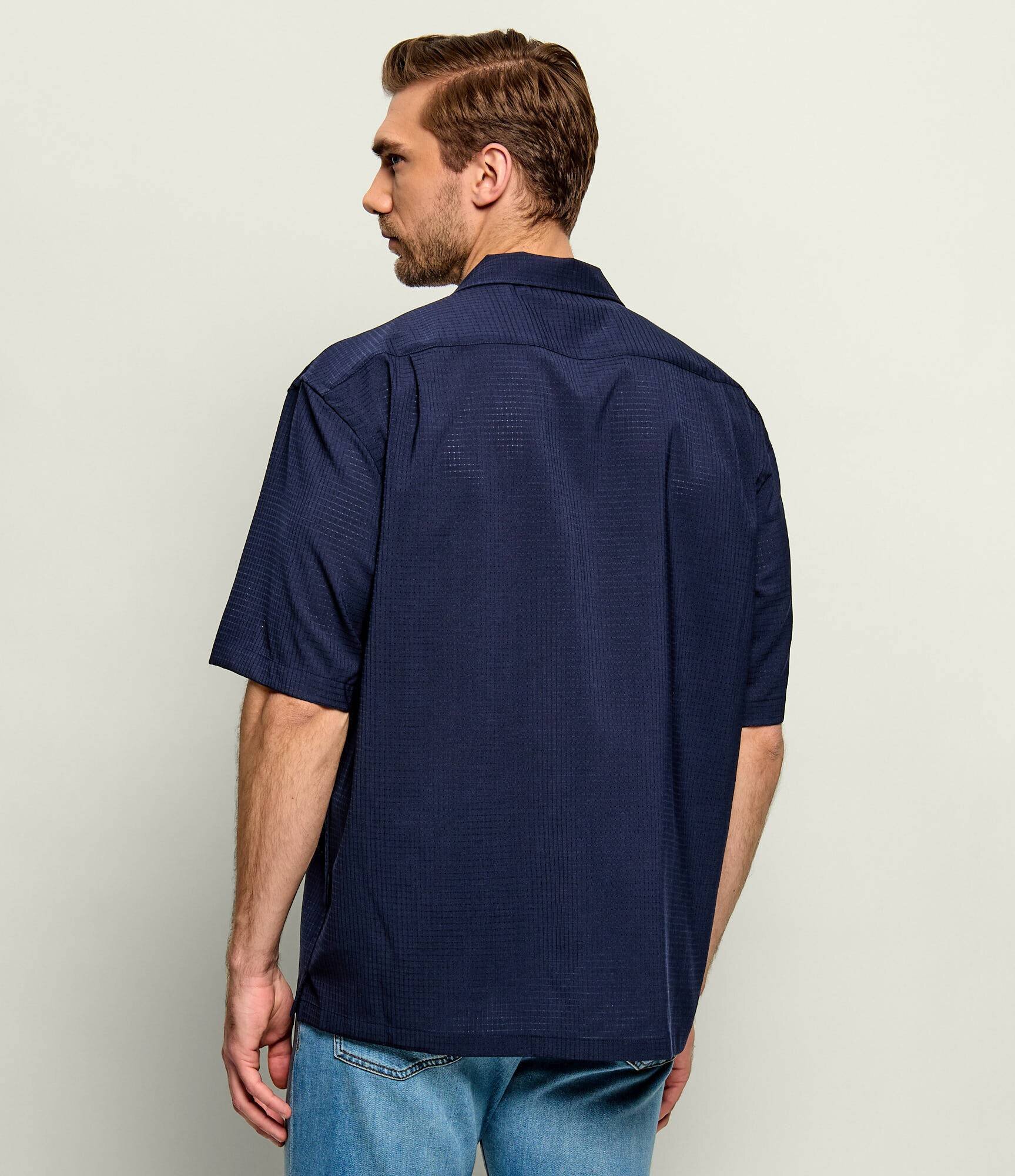 BOSS Black De lână cămașă P-LARS-CAMP-262 | Relaxed fit