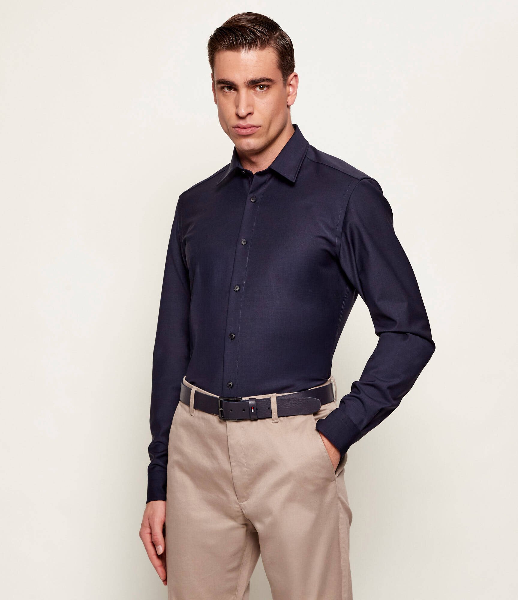 BOSS Black De lână cămașă P-LIAM-K-F-261 | regular fit