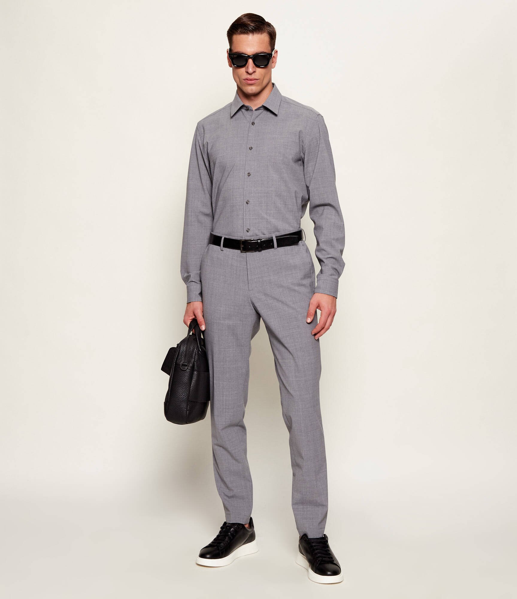 BOSS Black De lână cămașă P-LIAM-K-F-261 | regular fit