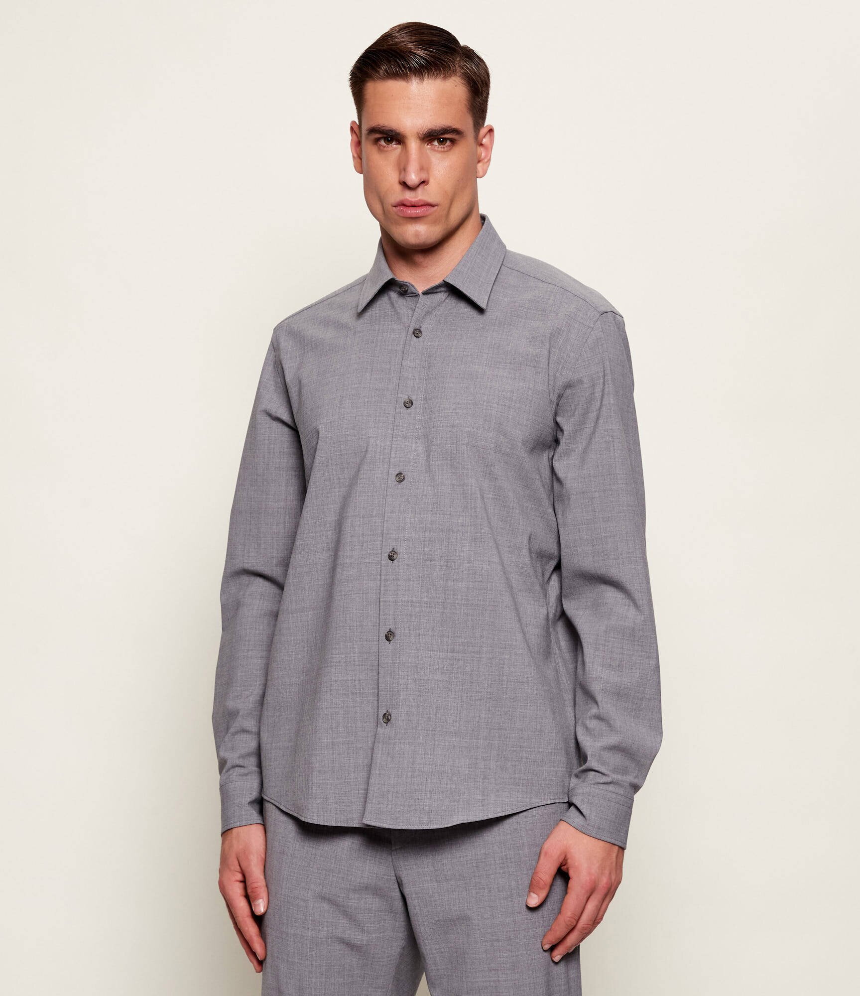 BOSS Black De lână cămașă P-LIAM-K-F-261 | regular fit
