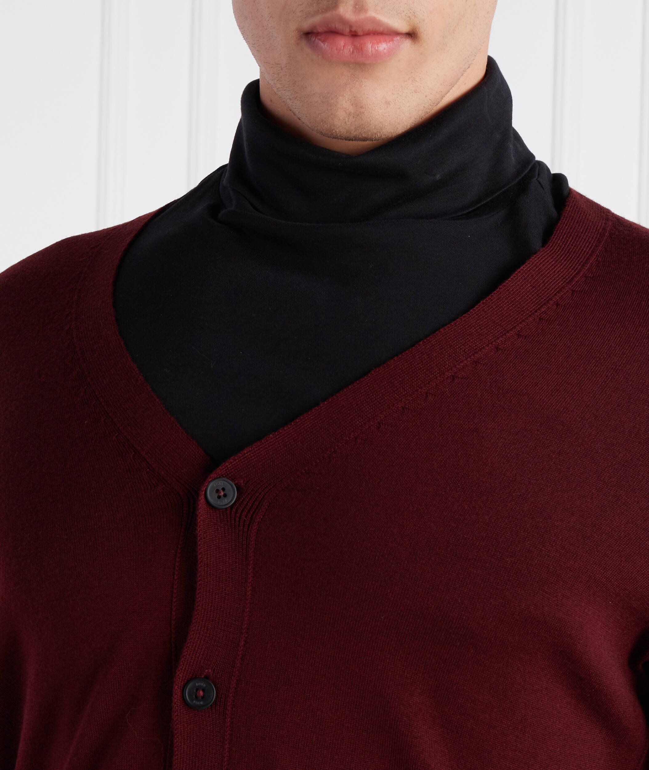 BOSS Black de lână cardigan mardon-l | slim fit