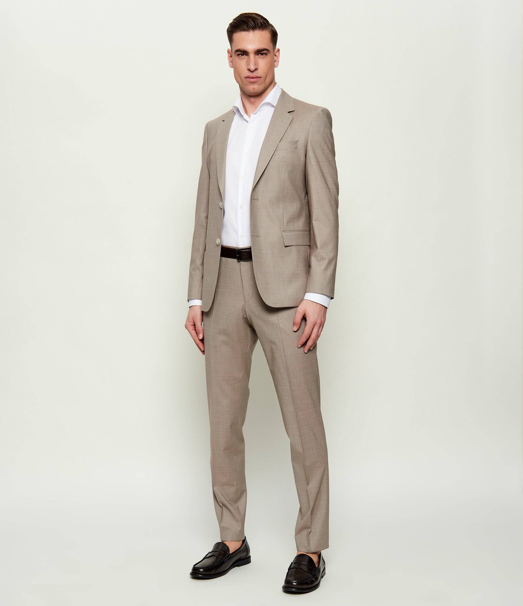 BOSS Black De lână costum H-Houston-2pcs-261 | Slim Fit