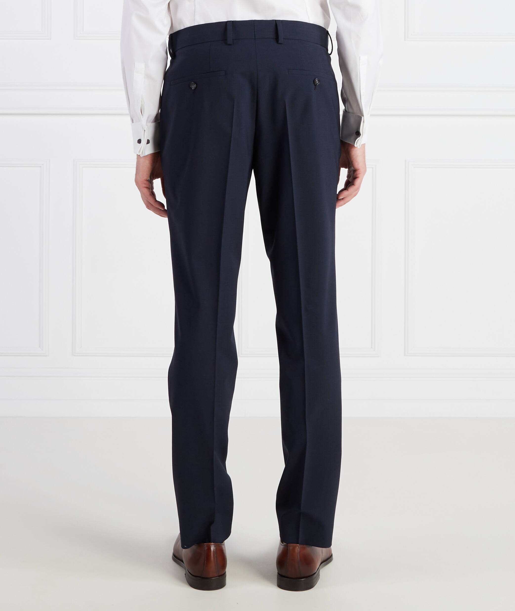 BOSS Black De lână costum H-Huge-2Pcs-224 | Slim Fit