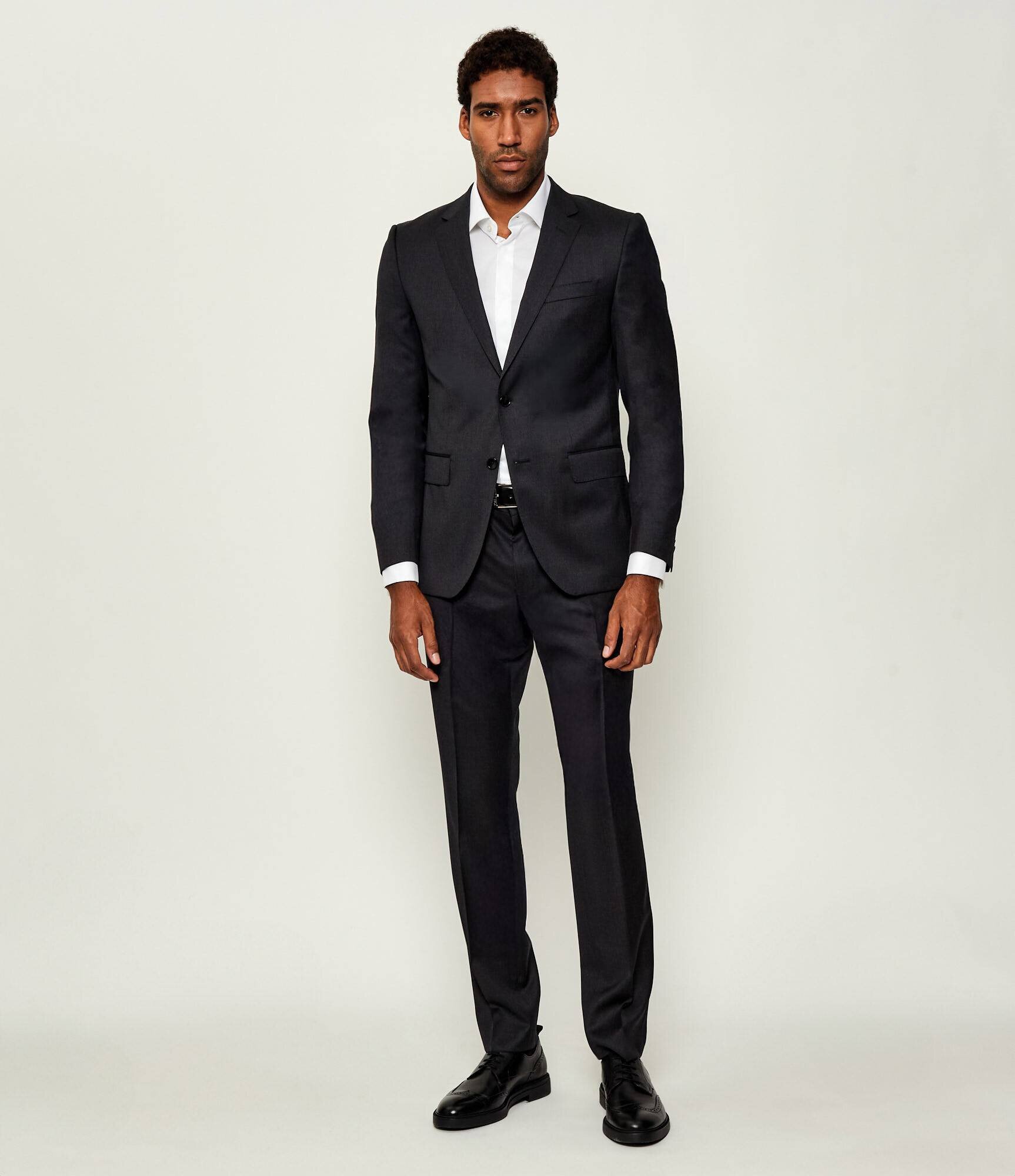 BOSS Black De lână costum H-Huge-2Pcs-224 | Slim Fit