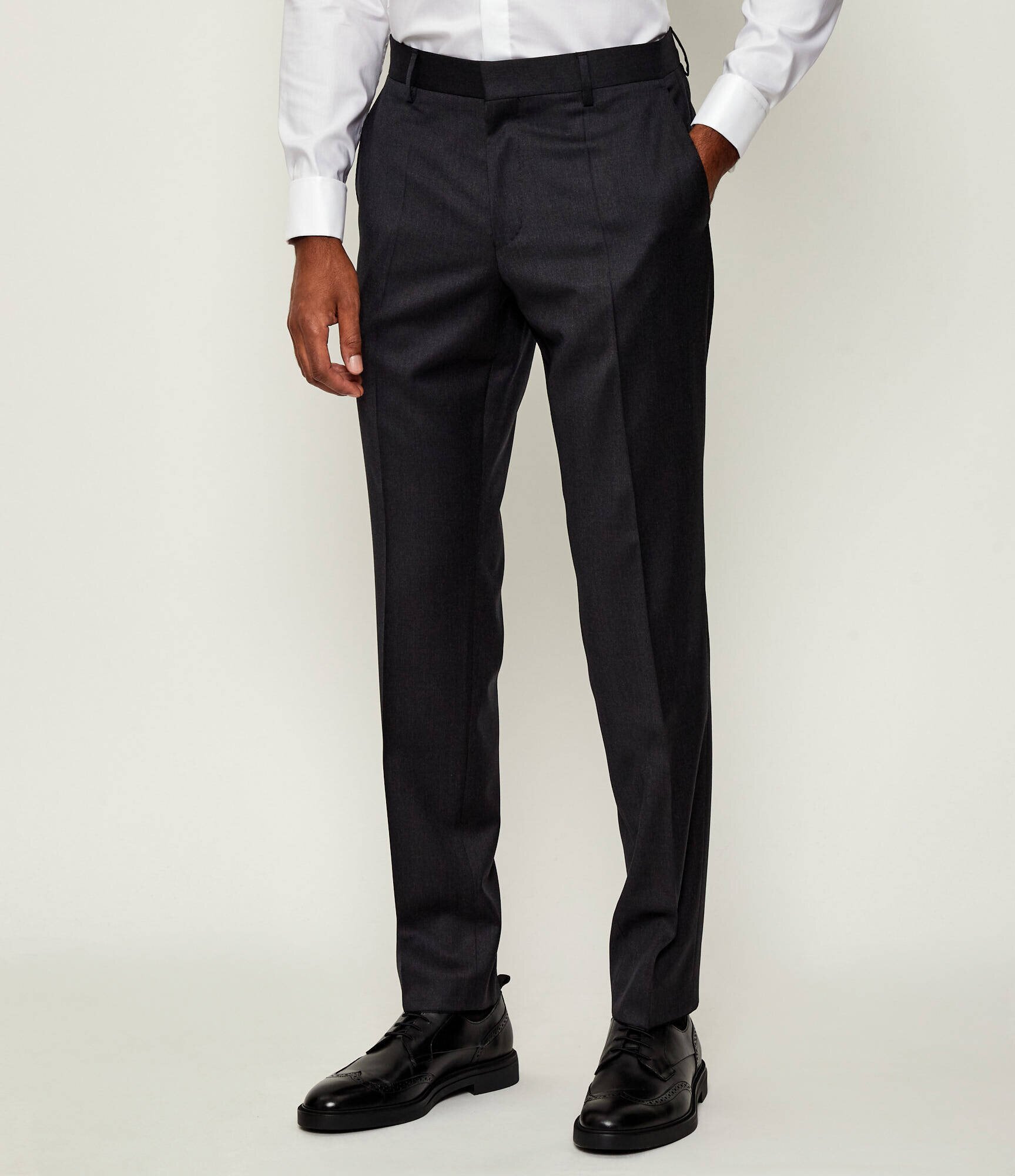 BOSS Black De lână costum H-Huge-2Pcs-224 | Slim Fit