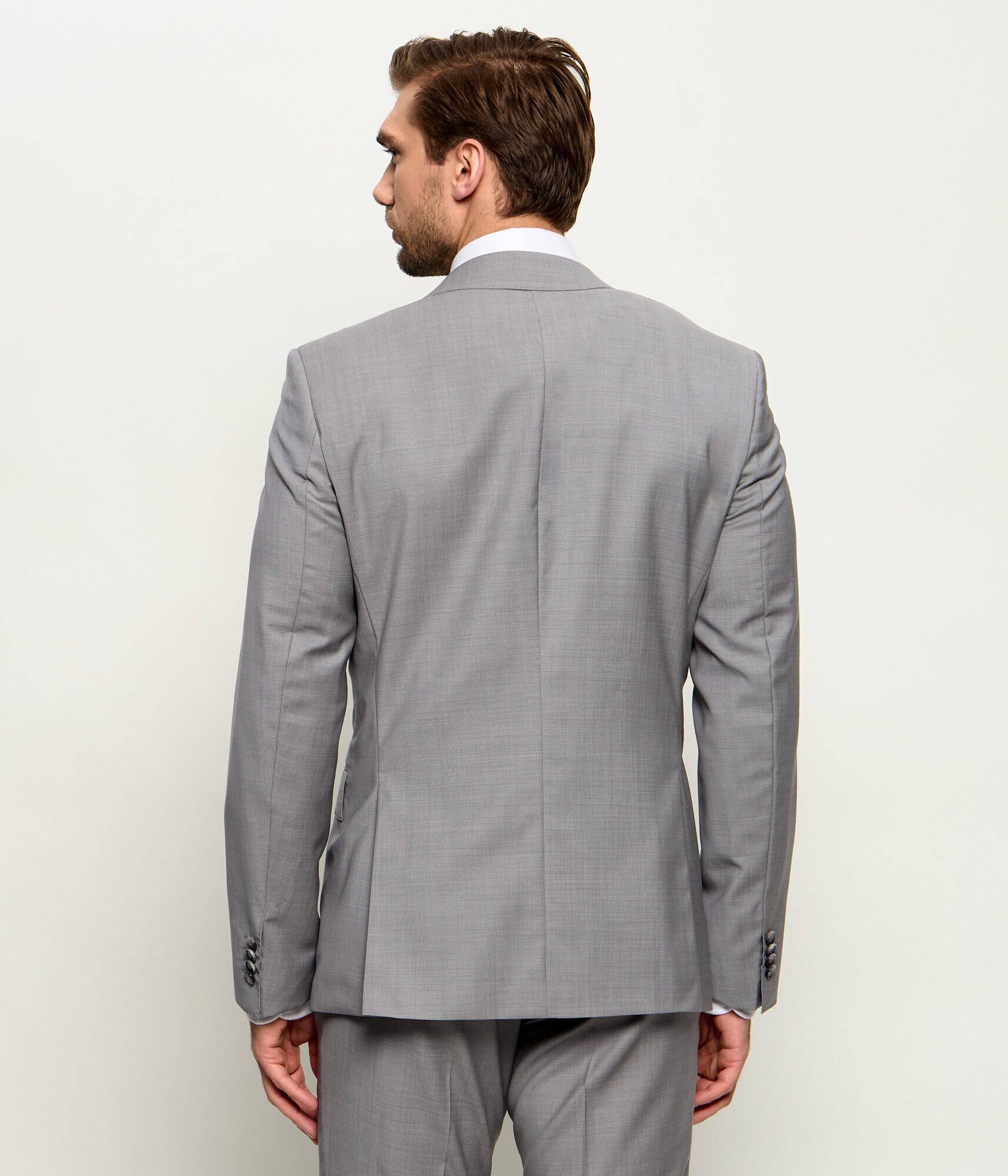 BOSS Black De lână costum H-Huge-2Pcs-253 | Slim Fit