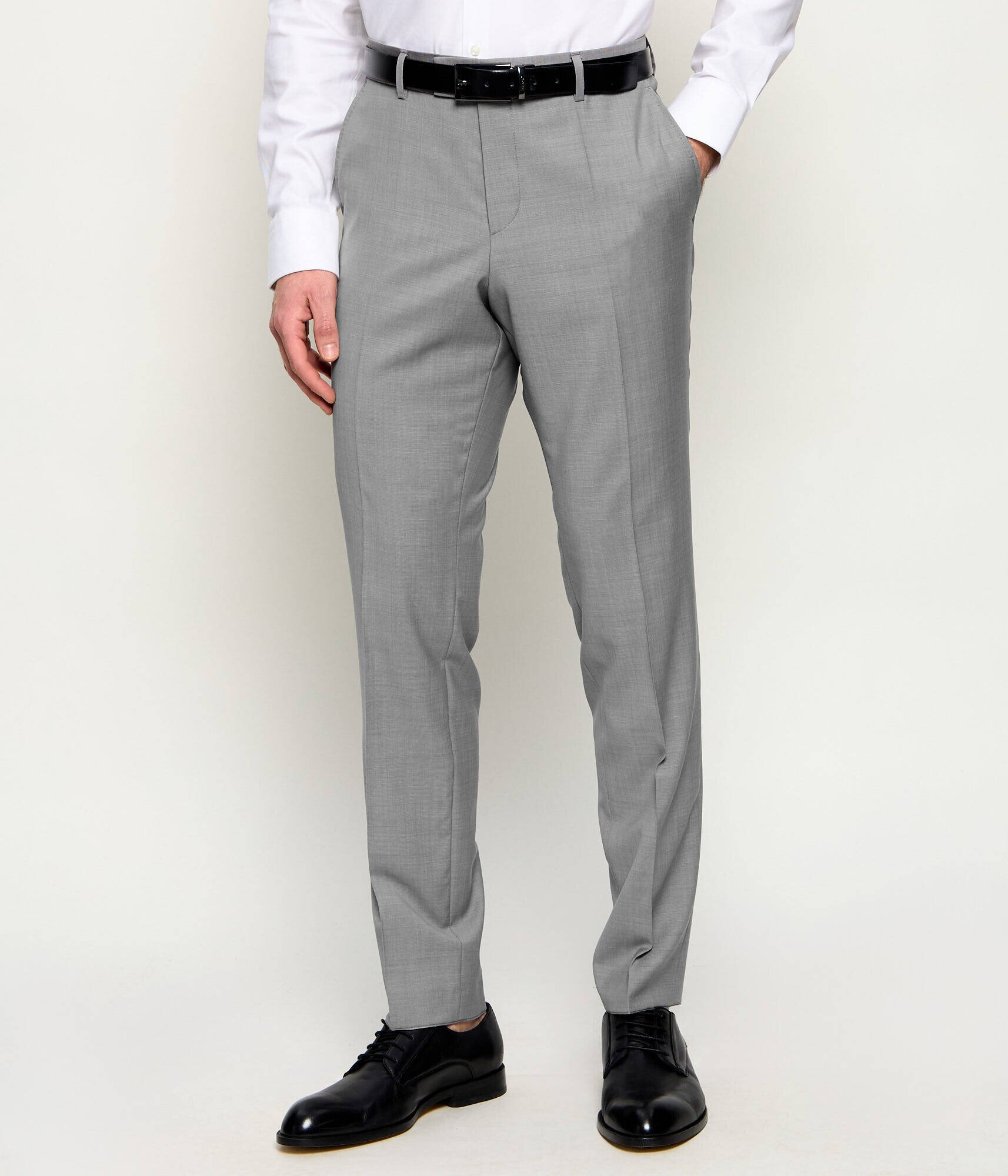 BOSS Black De lână costum H-Huge-2Pcs-253 | Slim Fit