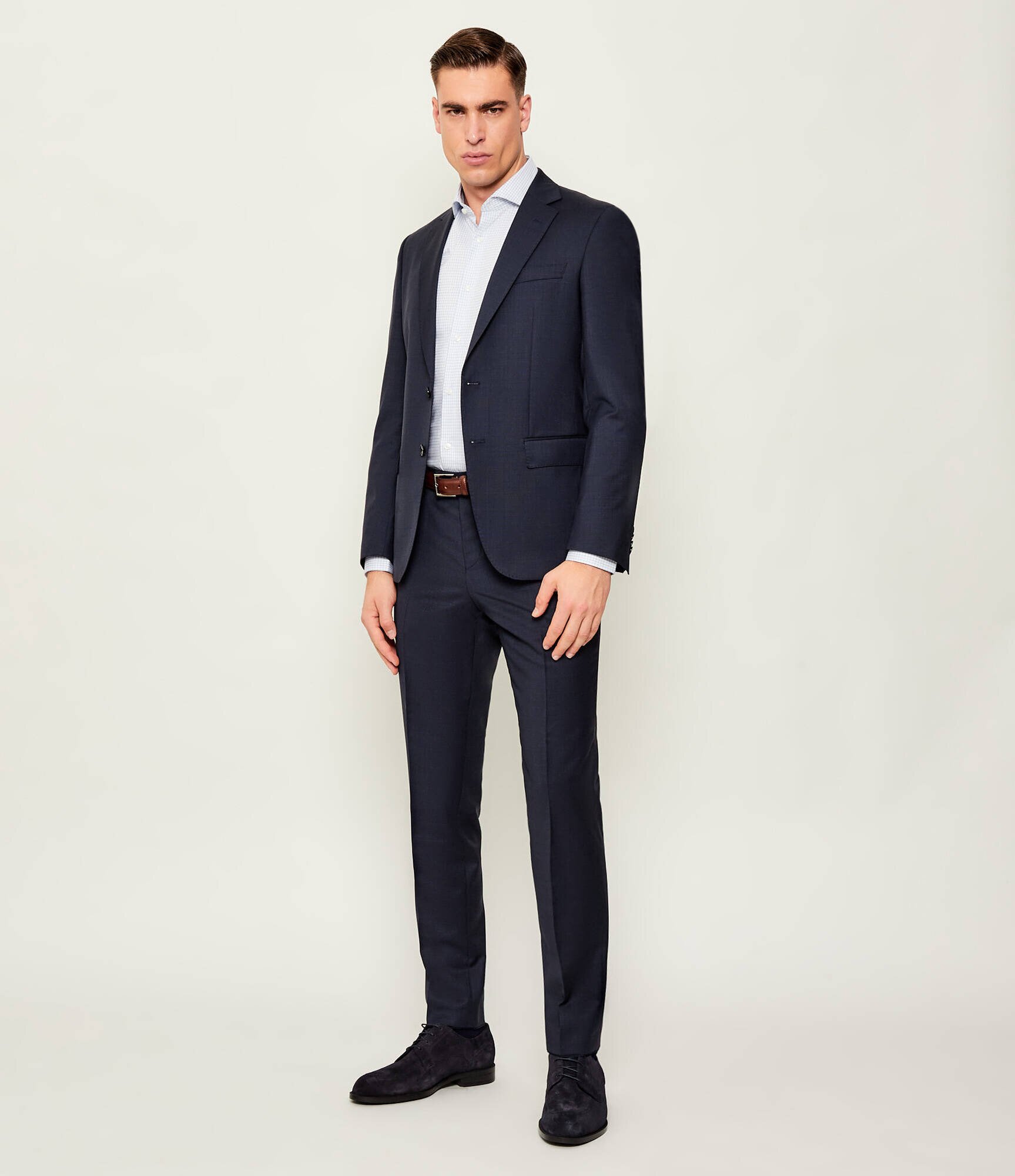 BOSS Black De lână costum H-Huge-2Pcs-253 | Slim Fit