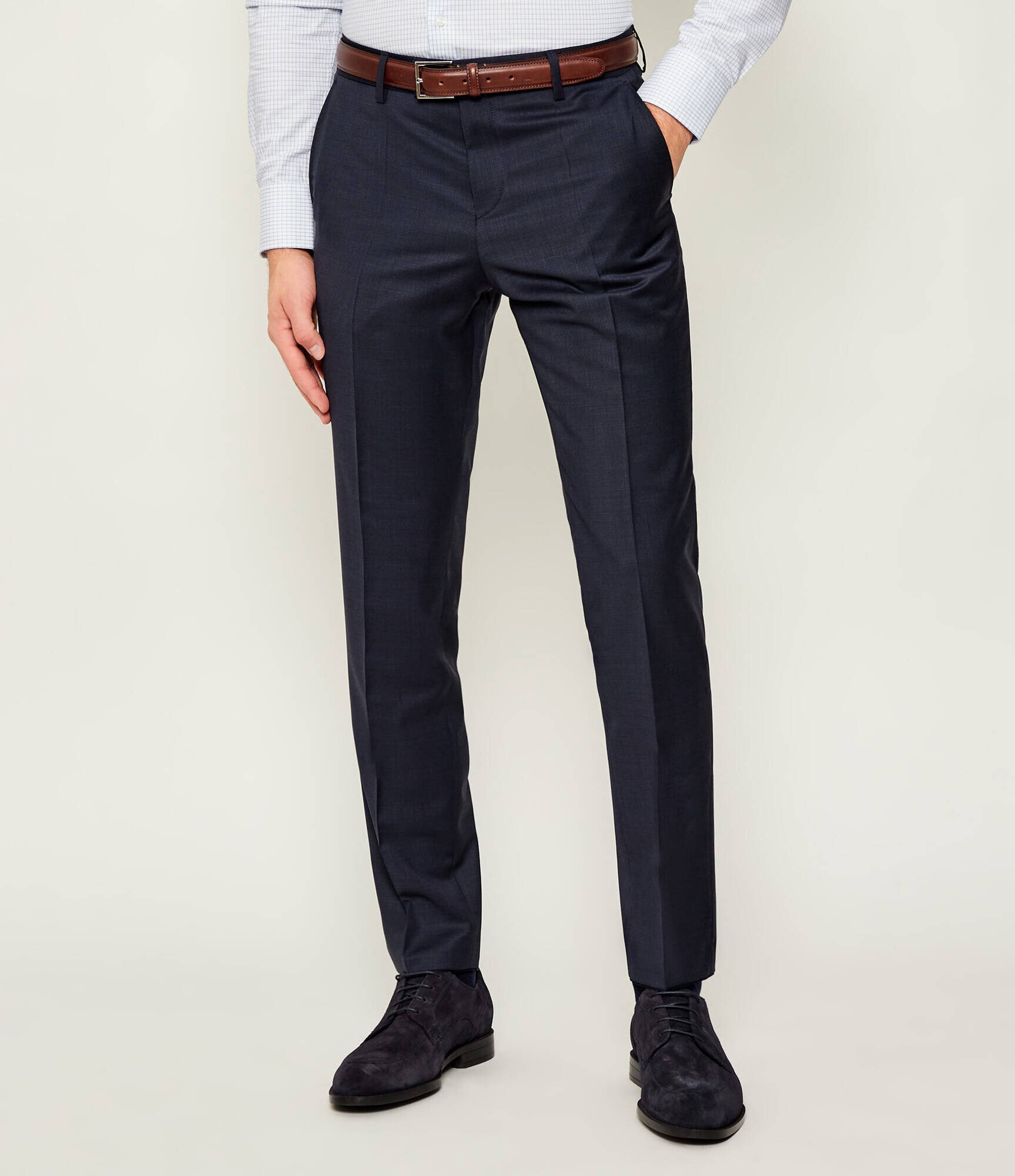 BOSS Black De lână costum H-Huge-2Pcs-253 | Slim Fit