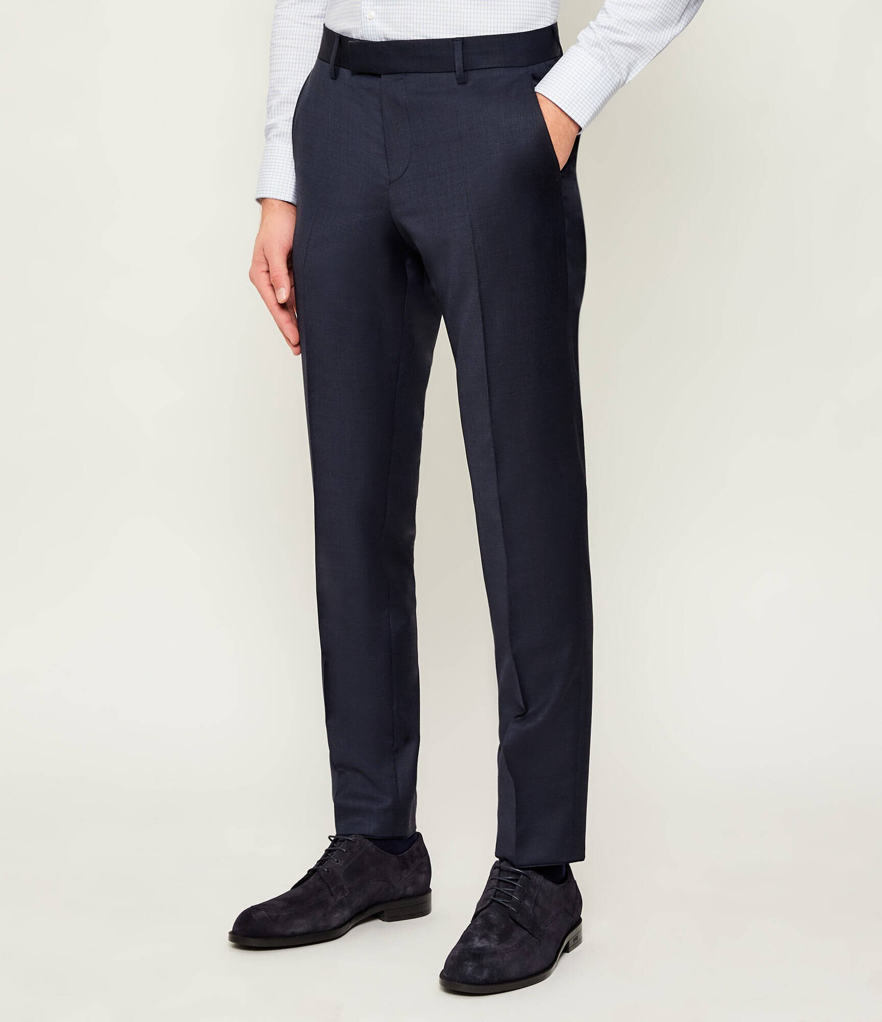 BOSS Black De lână costum H-Huge-2Pcs-253 | Slim Fit
