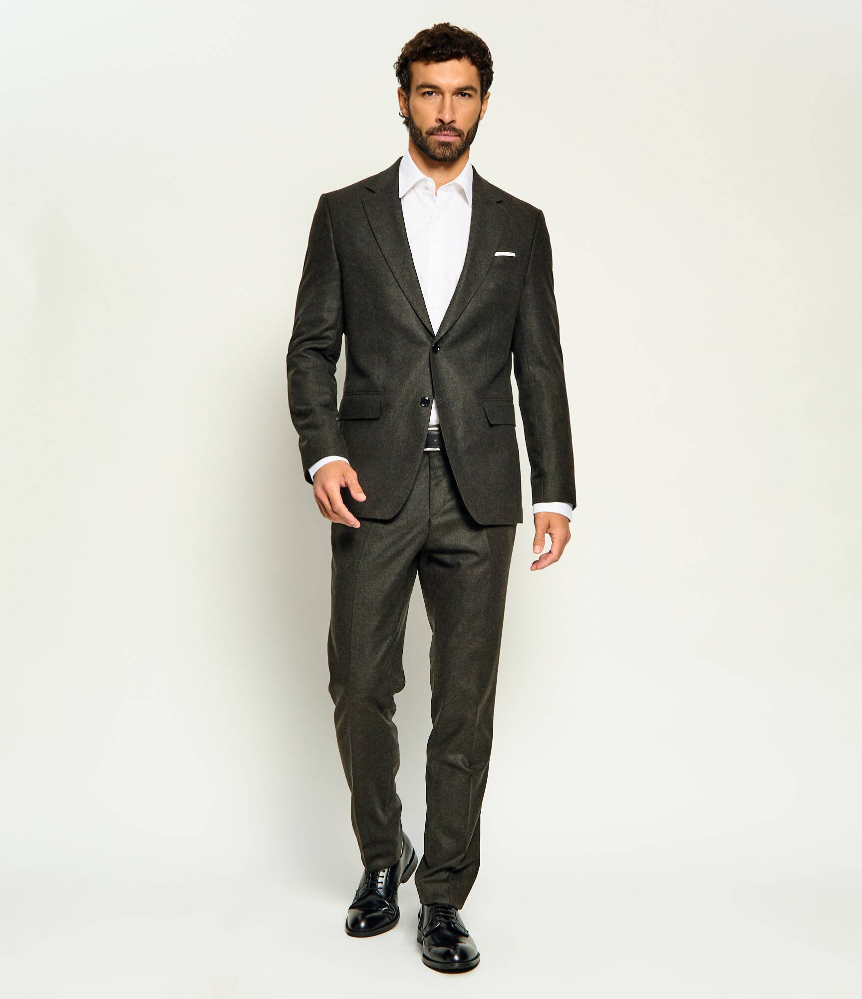 BOSS Black De lână costum H-Huge-2Pcs-263 | Slim Fit