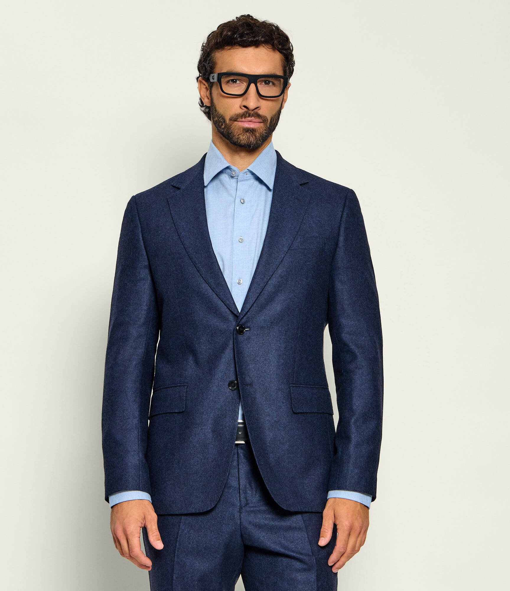 BOSS Black De lână costum H-Huge-2Pcs-263 | Slim Fit