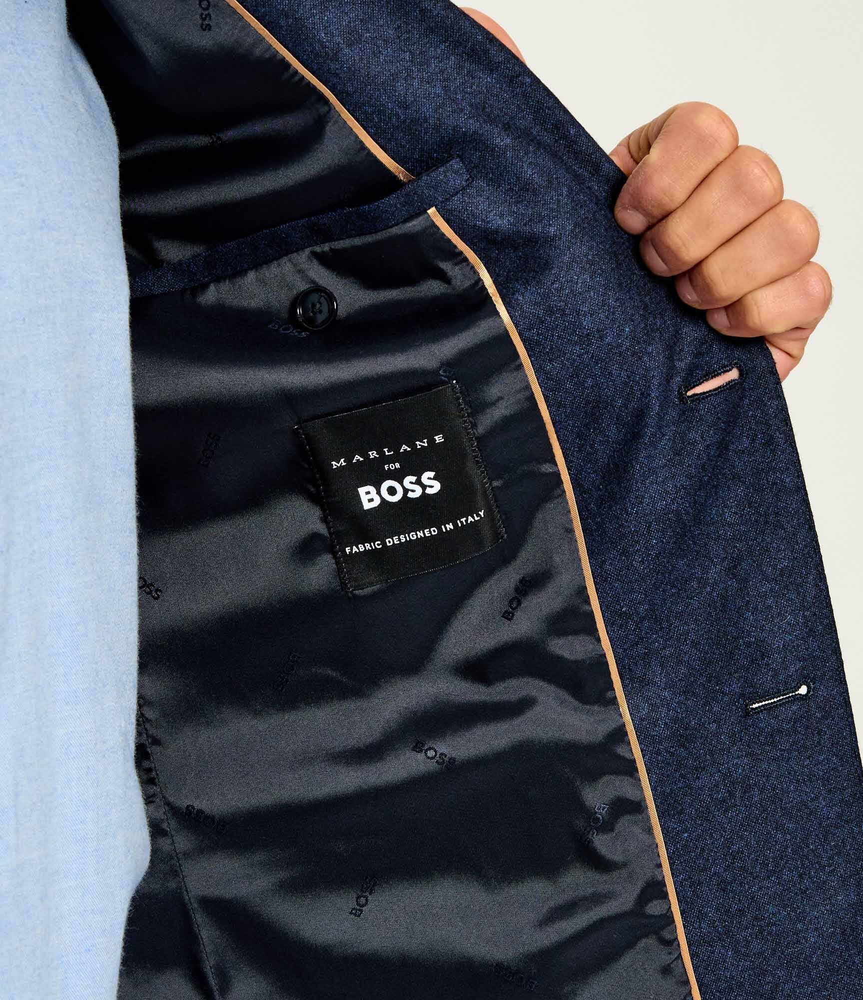 BOSS Black De lână costum H-Huge-2Pcs-263 | Slim Fit