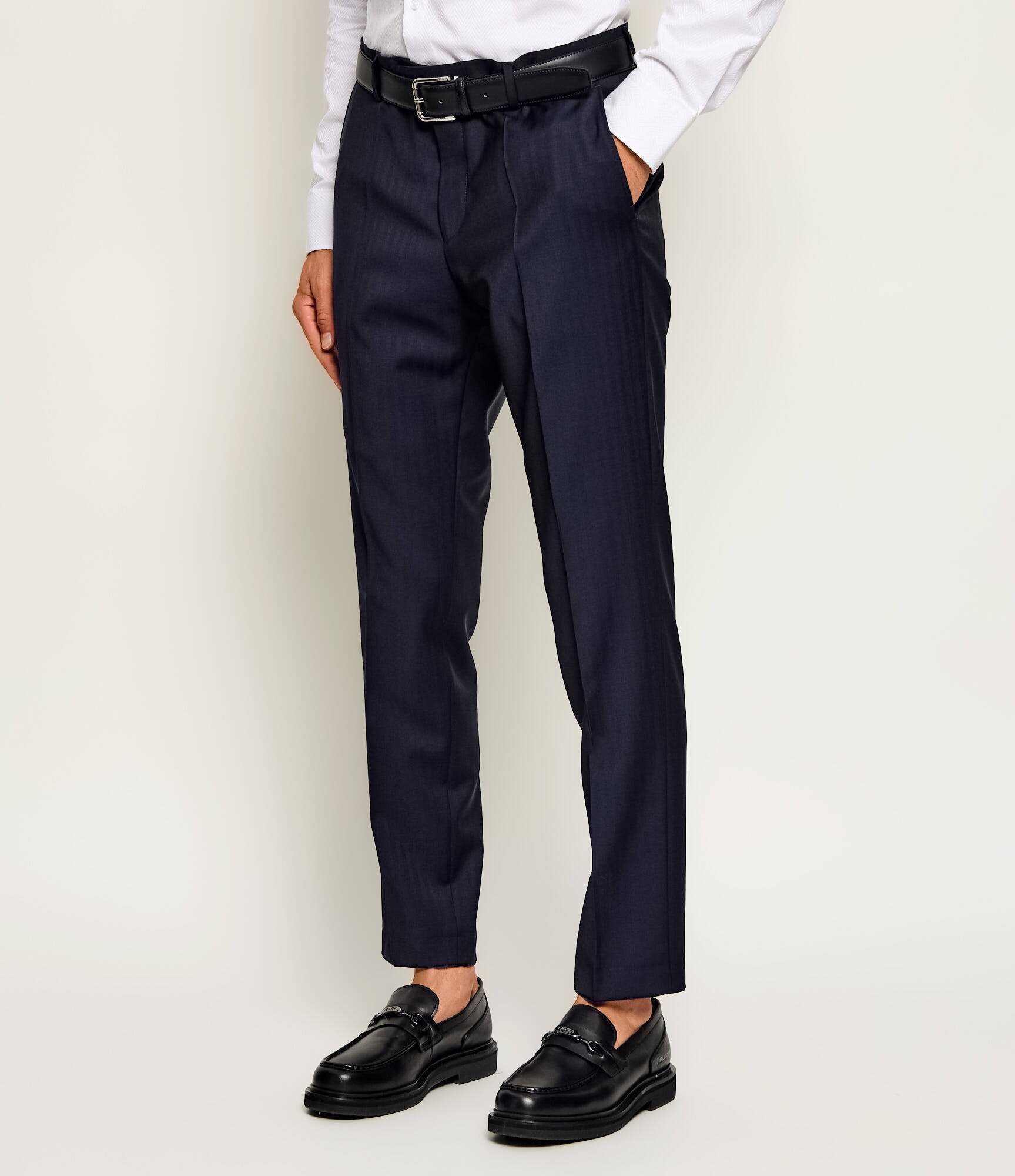 BOSS Black De lână costum H-Huge-2Pcs-263 | Slim Fit