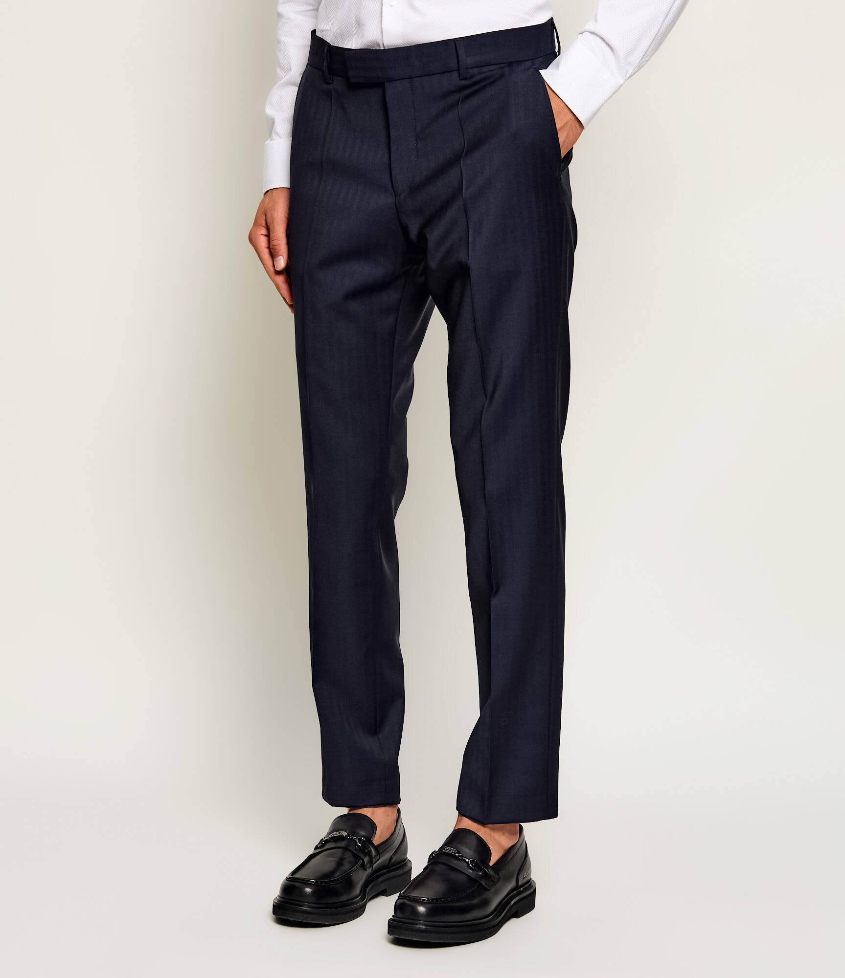 BOSS Black De lână costum H-Huge-2Pcs-263 | Slim Fit