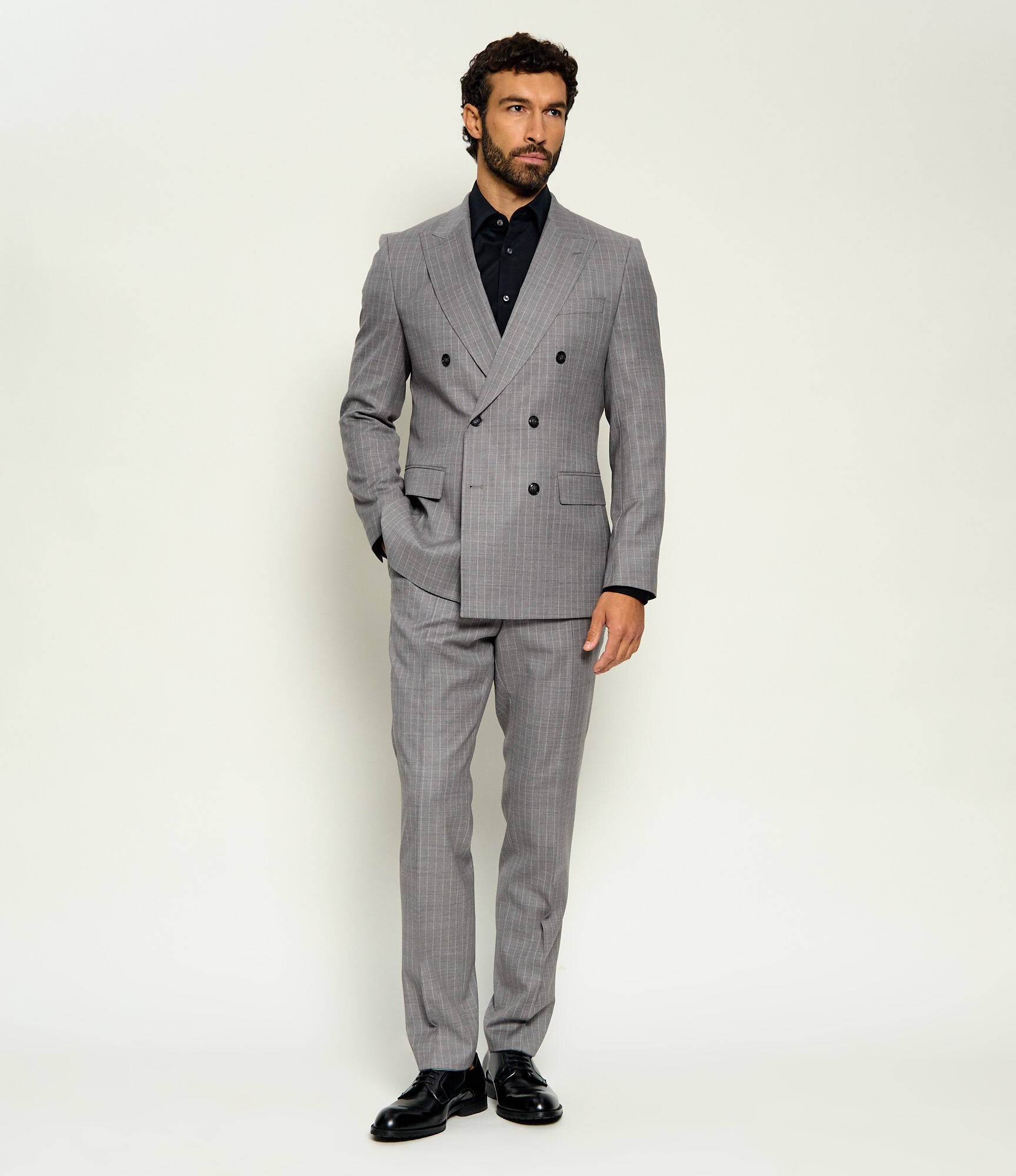 BOSS Black De lână costum H-Huge-2Pcs-DB-264 | Slim Fit