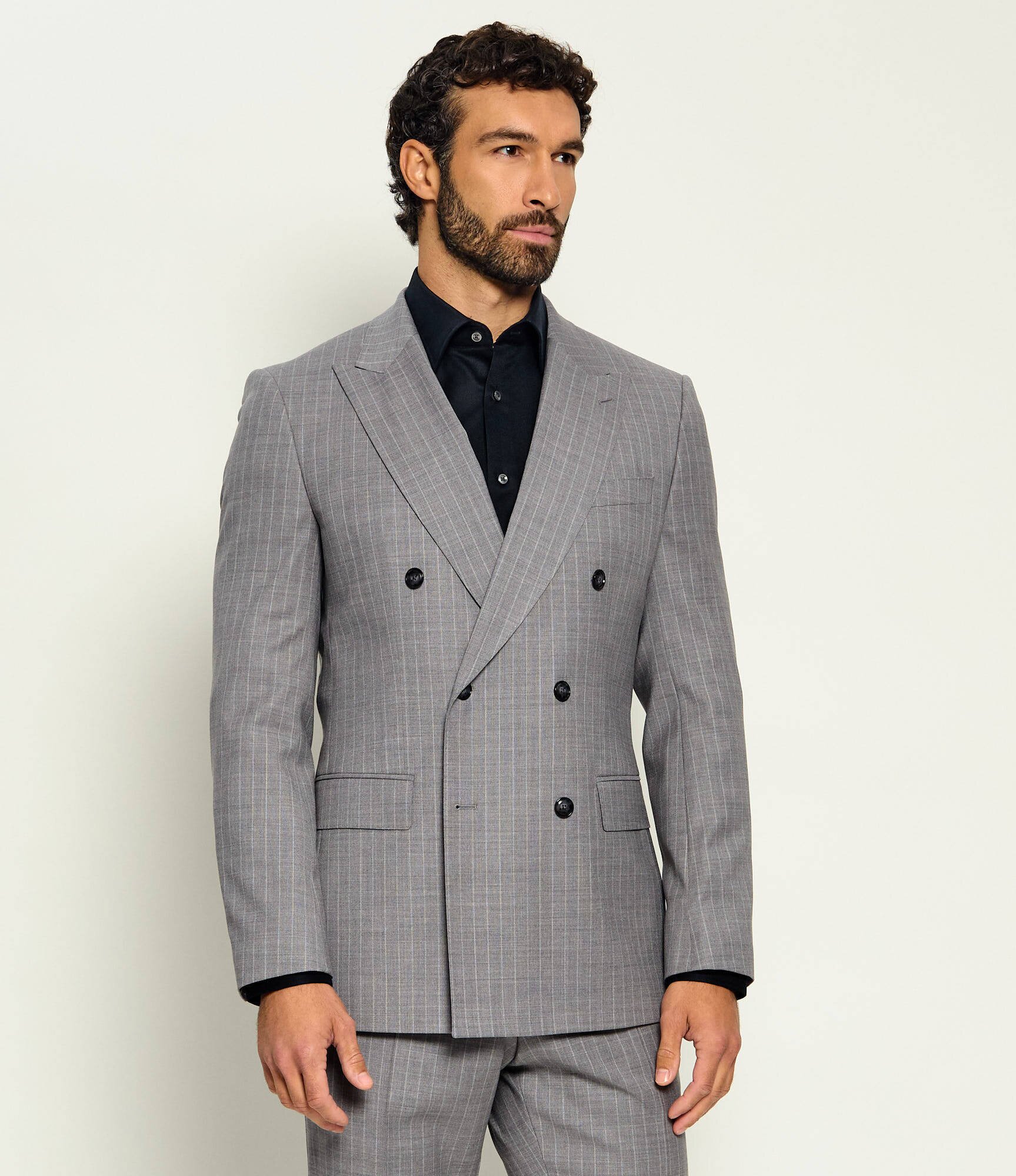 BOSS Black De lână costum H-Huge-2Pcs-DB-264 | Slim Fit