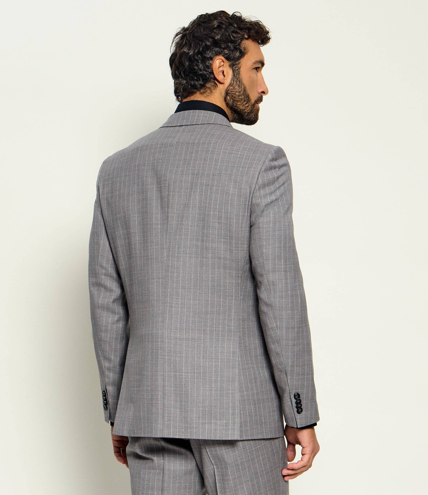 BOSS Black De lână costum H-Huge-2Pcs-DB-264 | Slim Fit