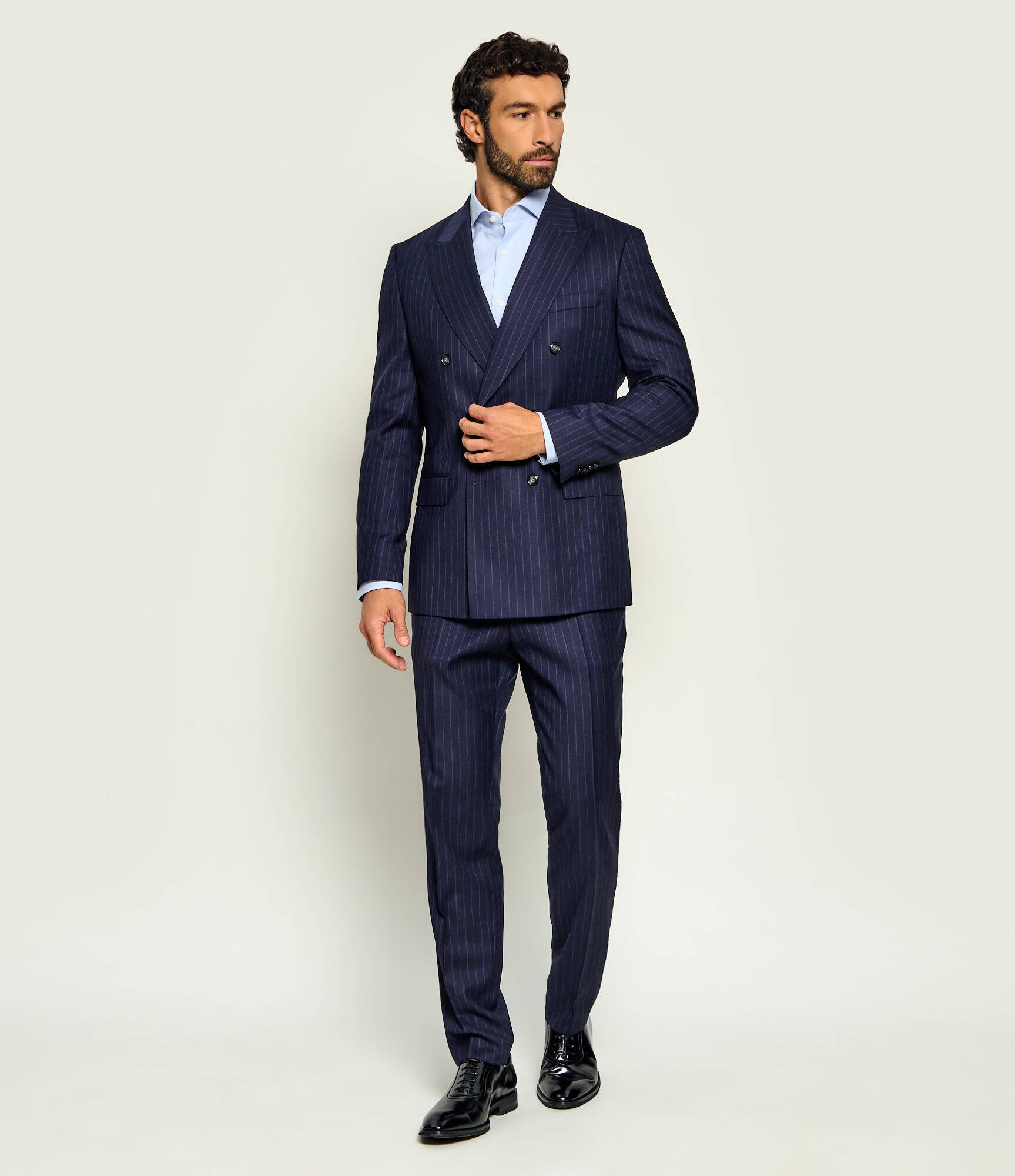 BOSS Black De lână costum H-Huge-2Pcs-DB-264 | Slim Fit