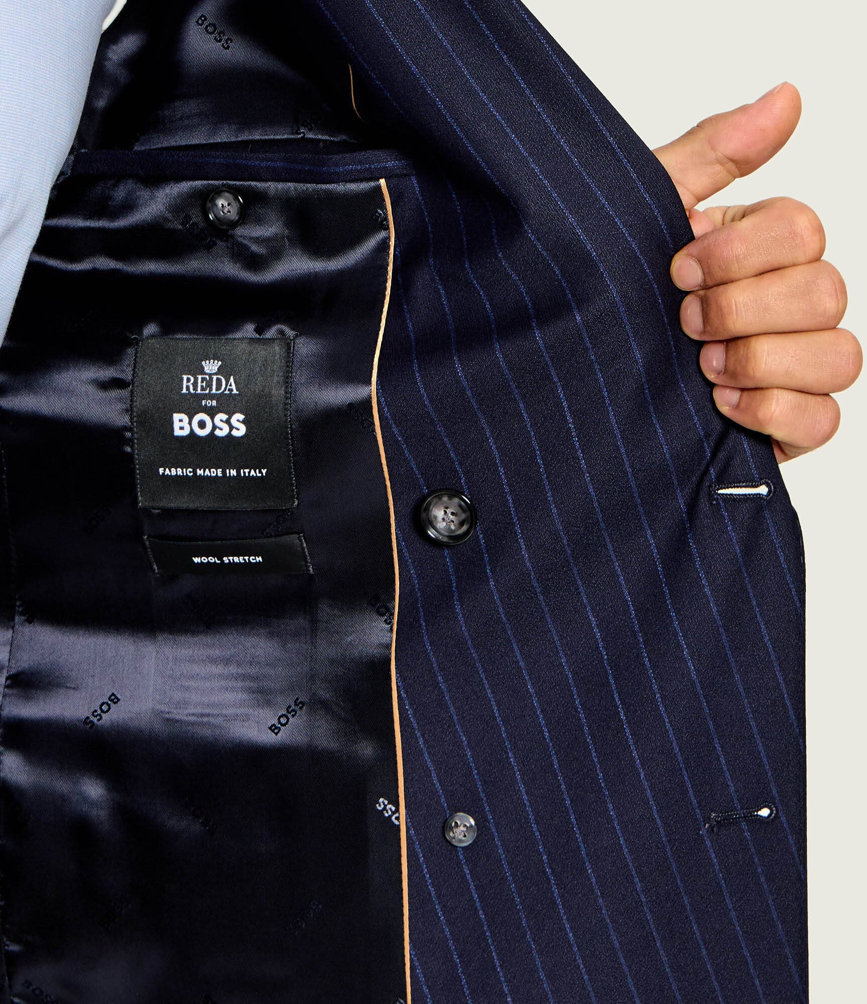 BOSS Black De lână costum H-Huge-2Pcs-DB-264 | Slim Fit