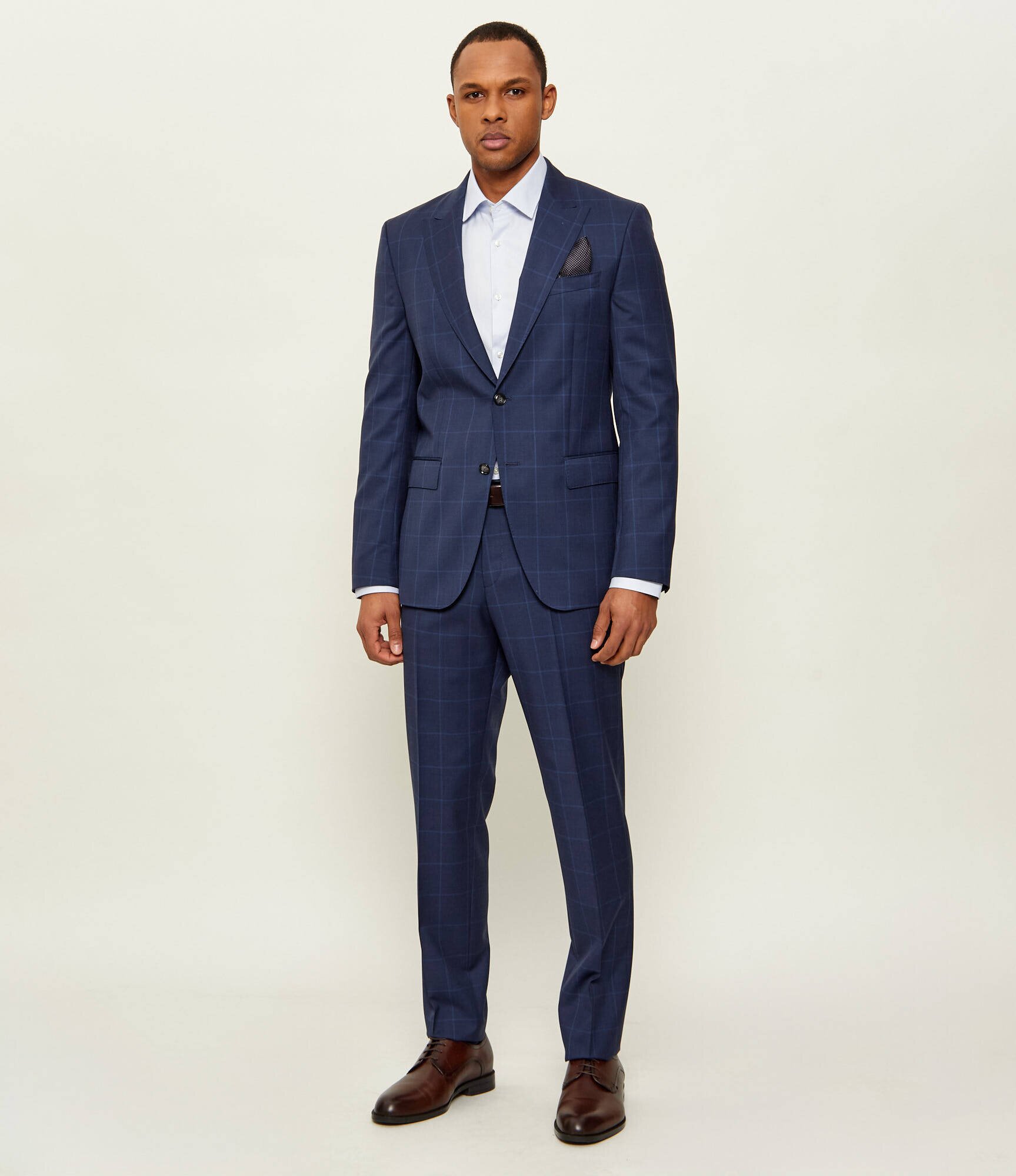 BOSS Black De lână costum H-Huge-2Pcs-Peak-253 | Slim Fit