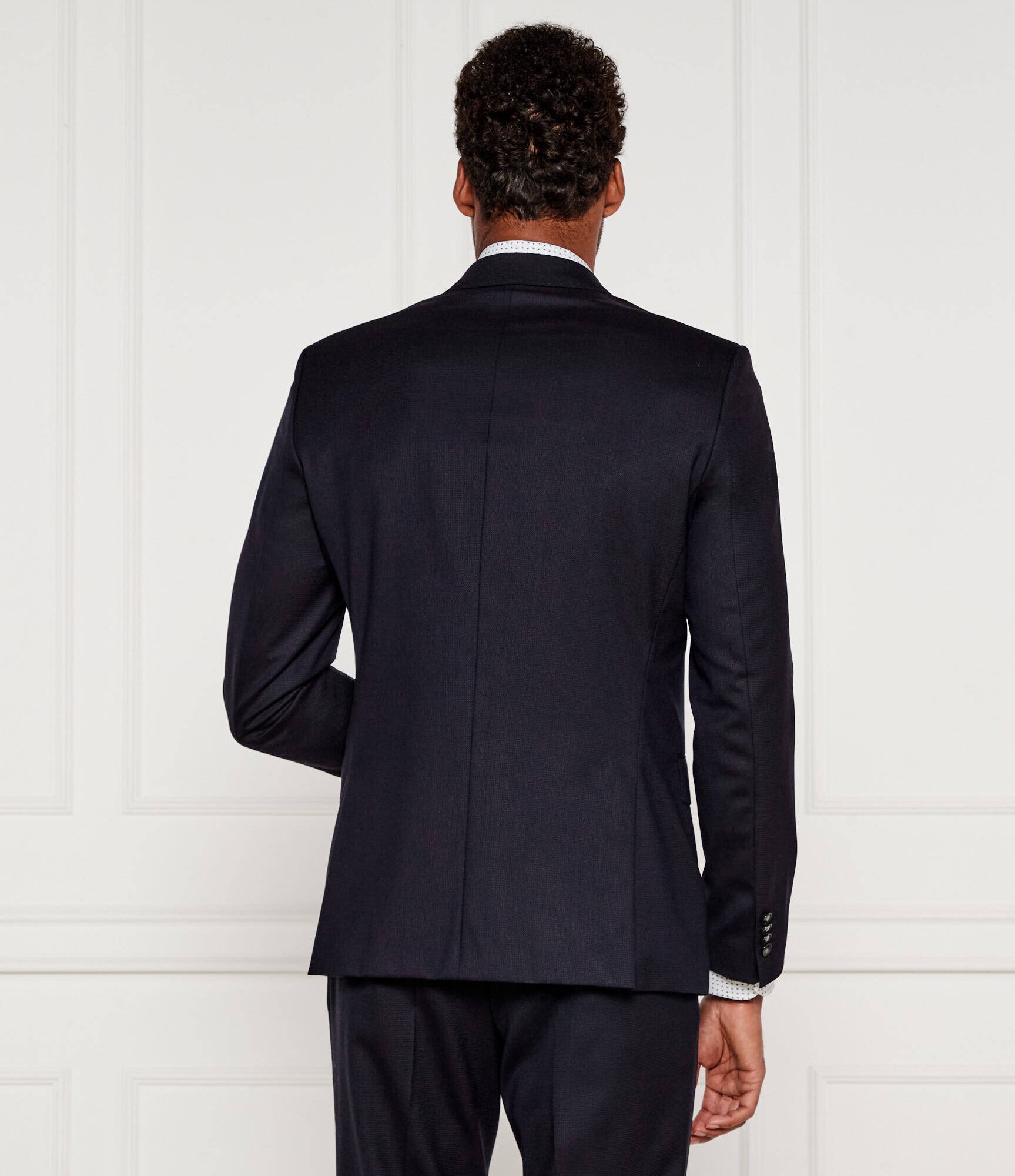 BOSS Black De lână costum H-Huge-2Pcs-Peak-253 | Slim Fit