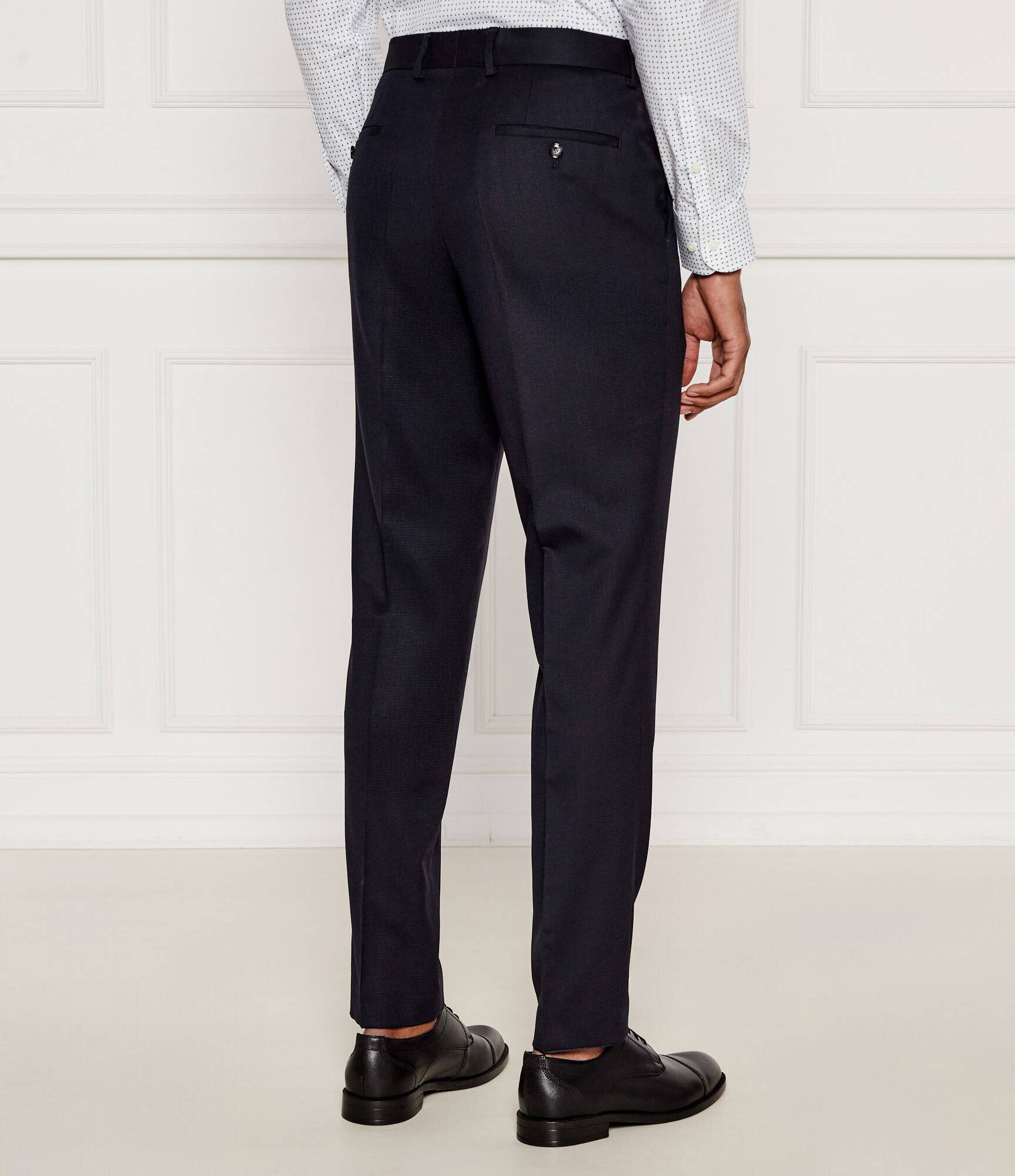 BOSS Black De lână costum H-Huge-2Pcs-Peak-253 | Slim Fit
