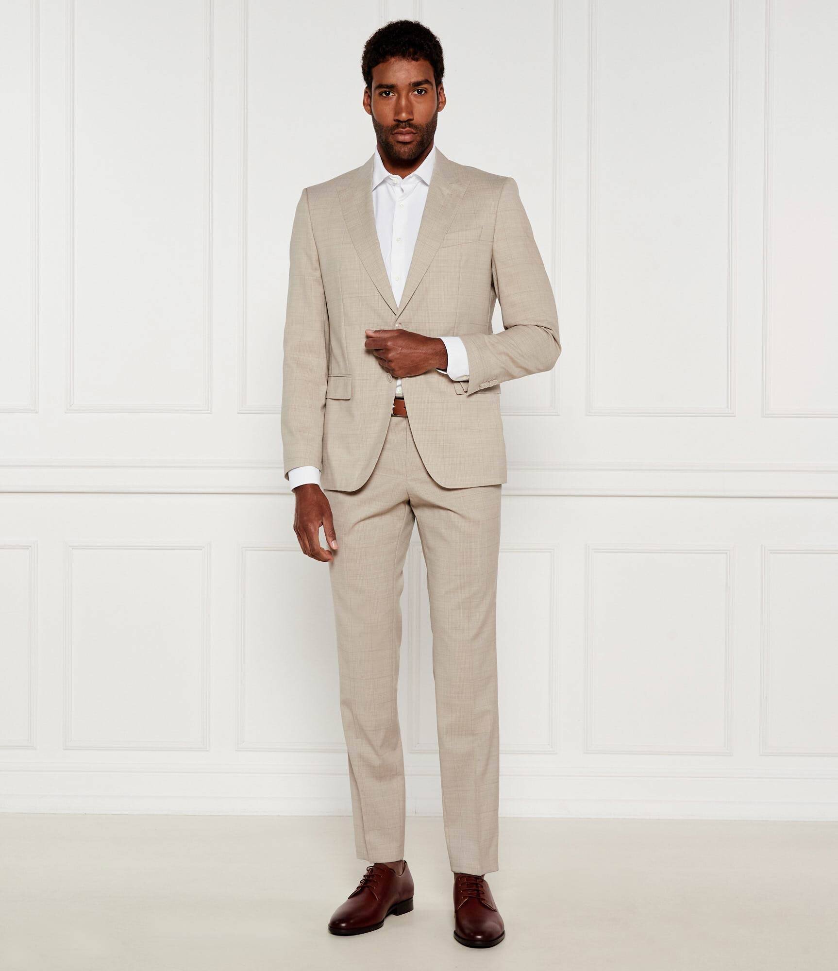 BOSS Black De lână costum H-Huge | Slim Fit | stretch