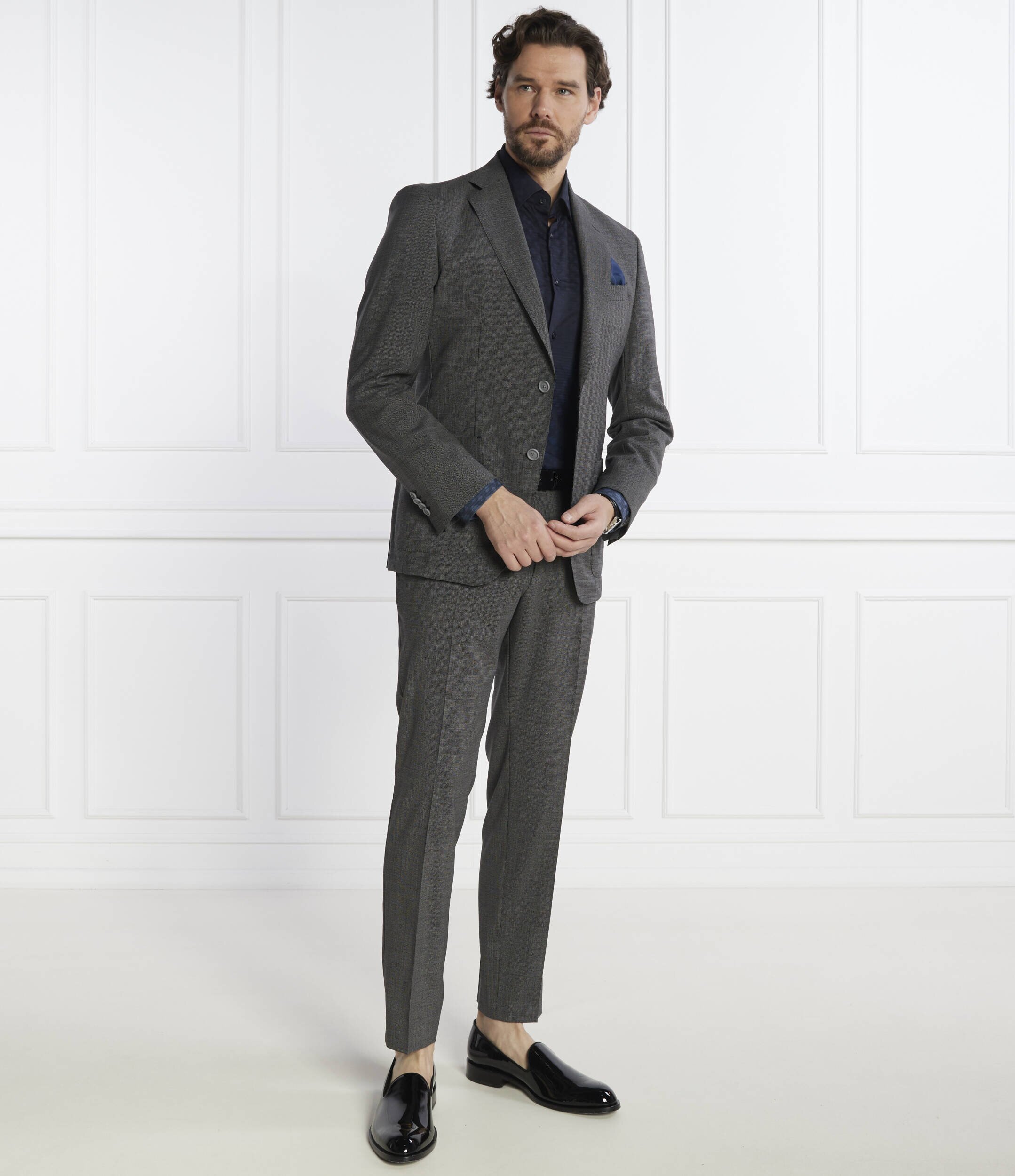 BOSS Black De lână costum P-Huge | Slim Fit