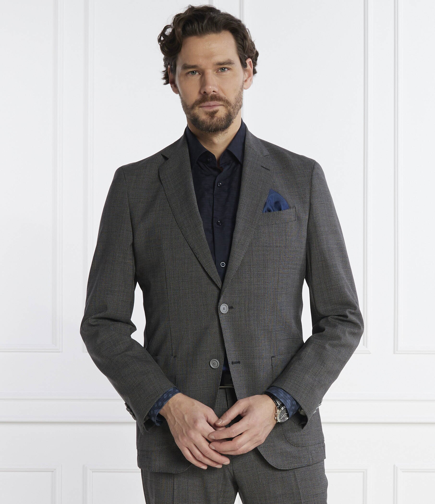 BOSS Black De lână costum P-Huge | Slim Fit